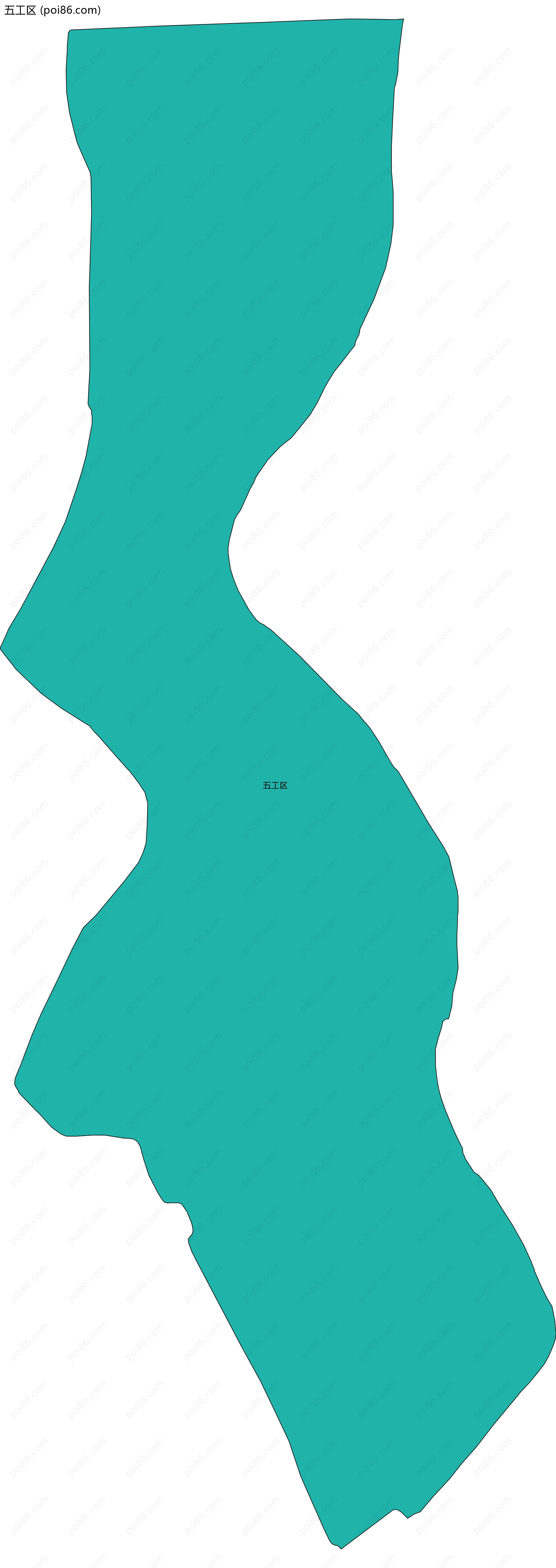 五工区边界地图