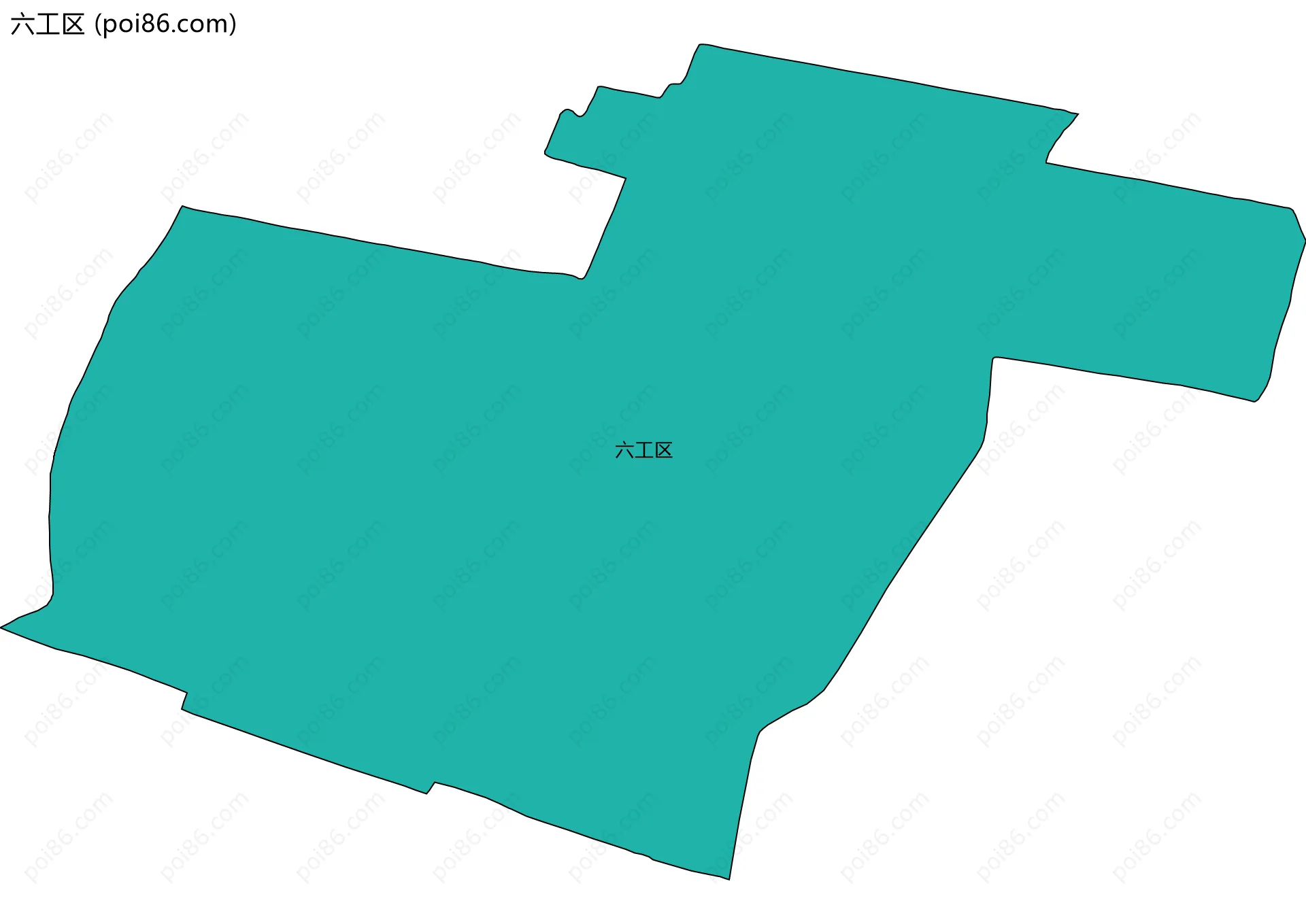 六工区边界地图