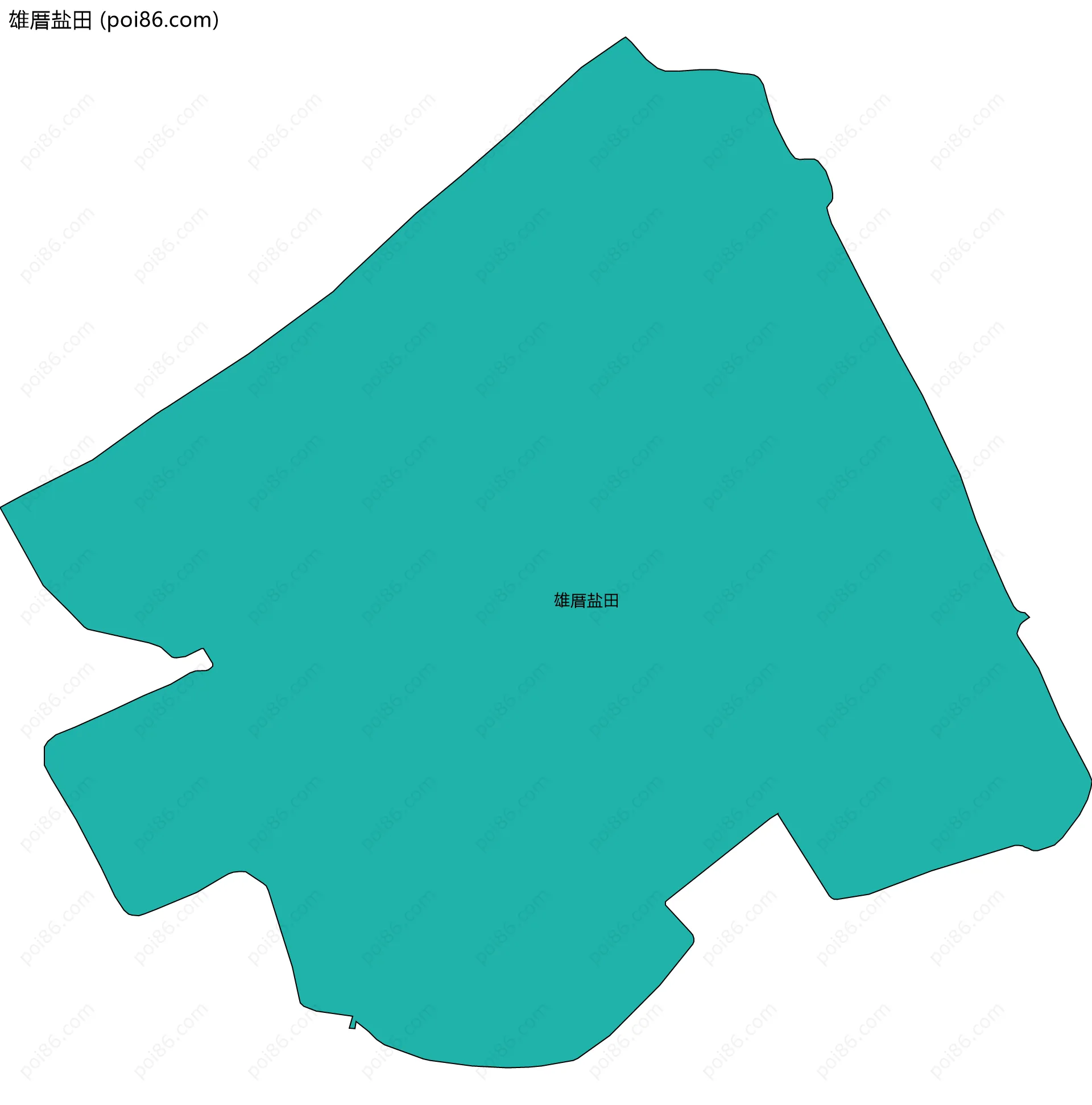 雄厝盐田边界地图