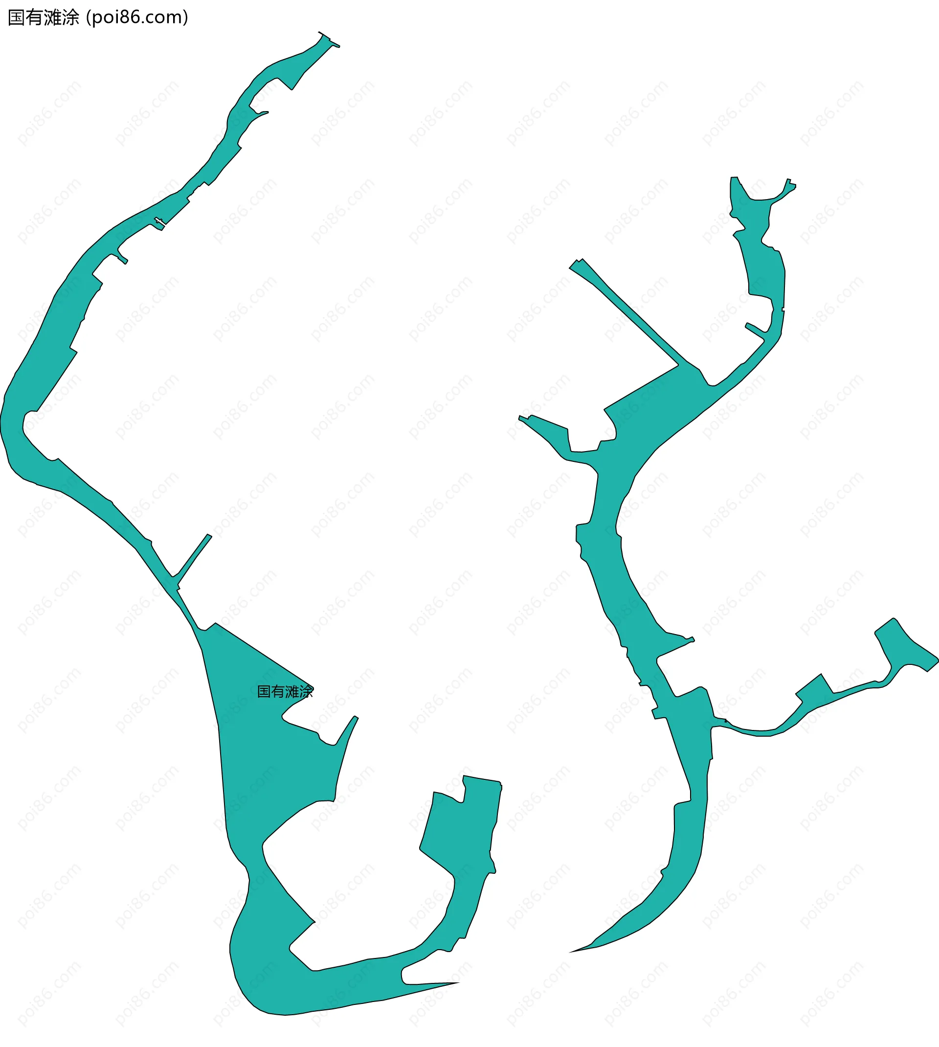 国有滩涂边界地图