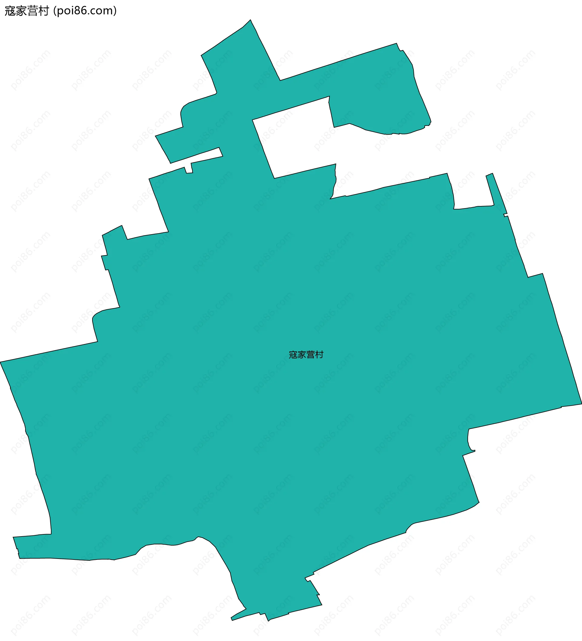 寇家营村边界地图