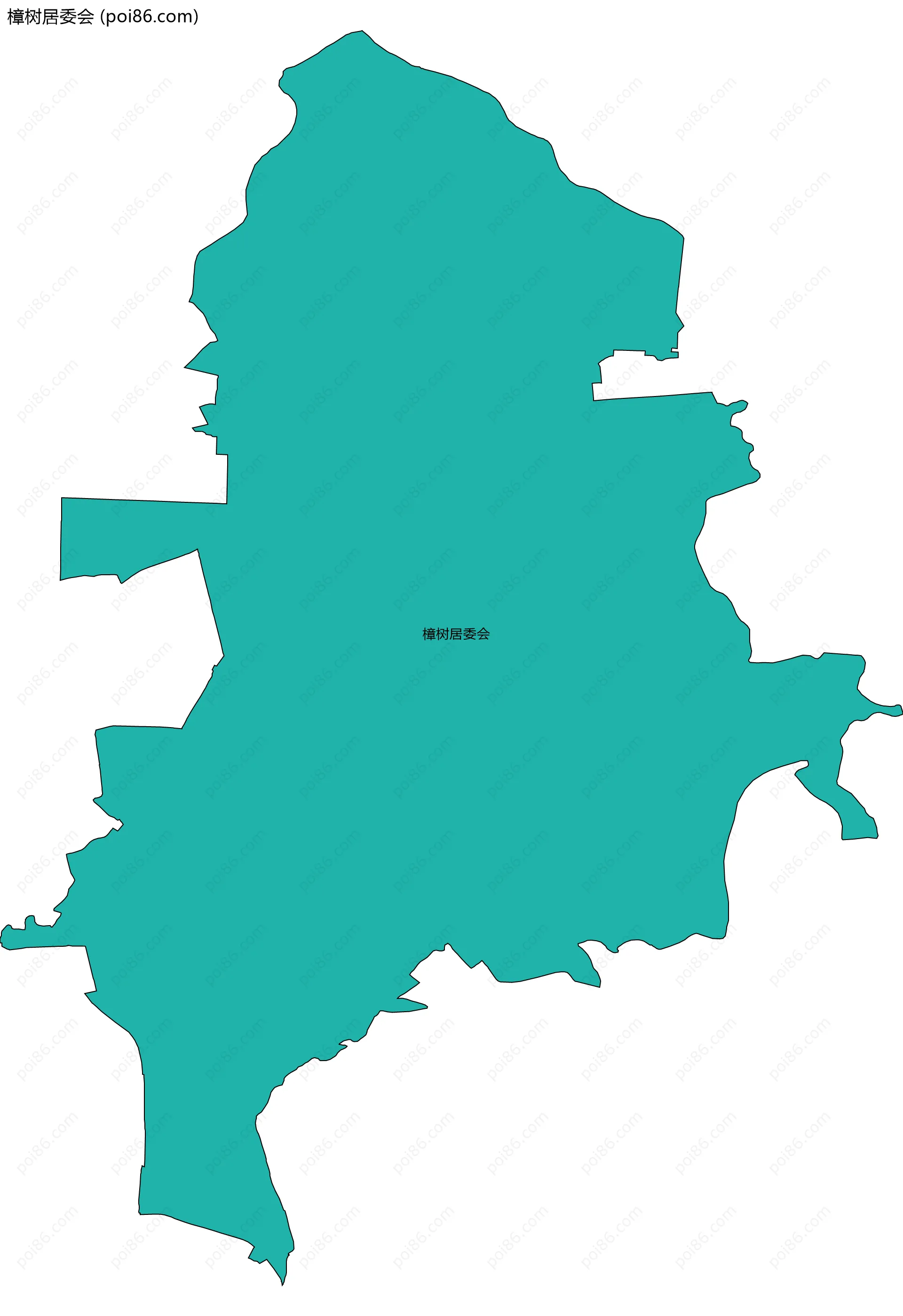 樟树居委会边界地图