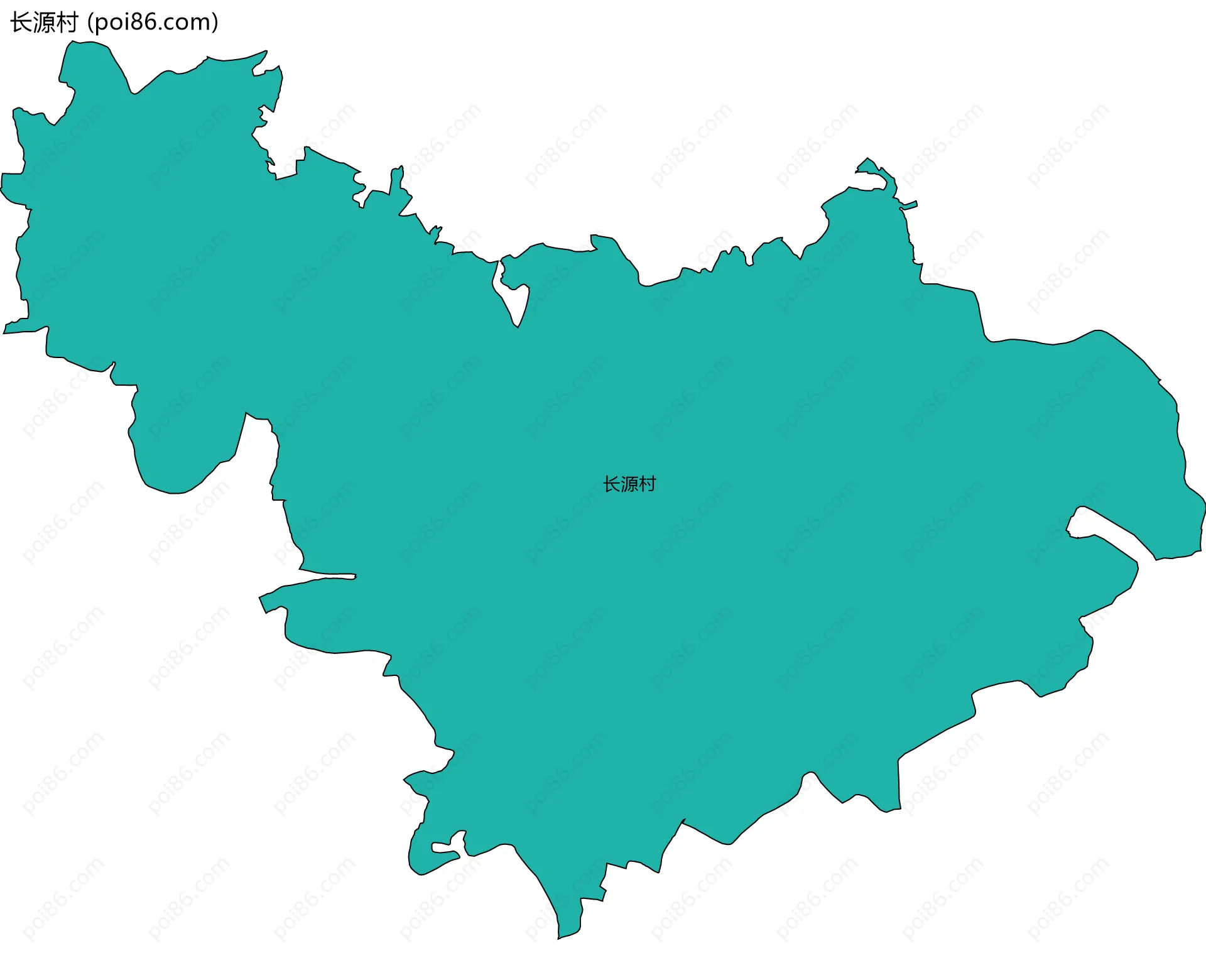 长源村边界地图
