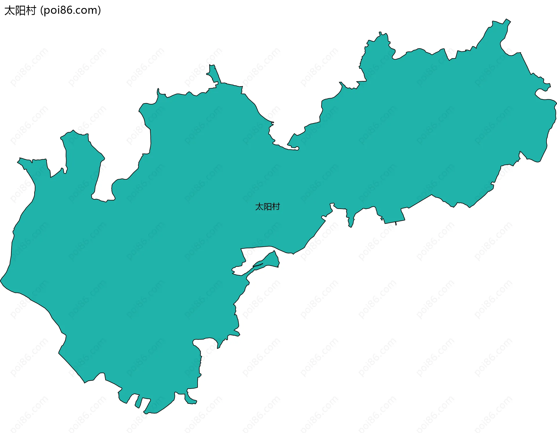 太阳村边界地图