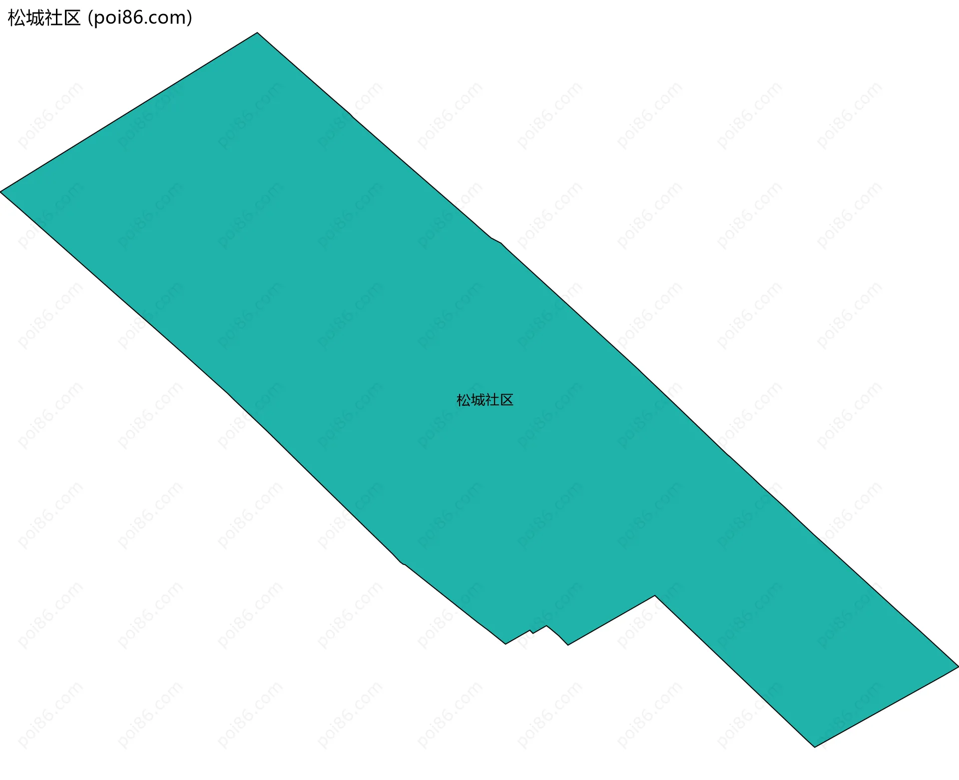 松城社区边界地图