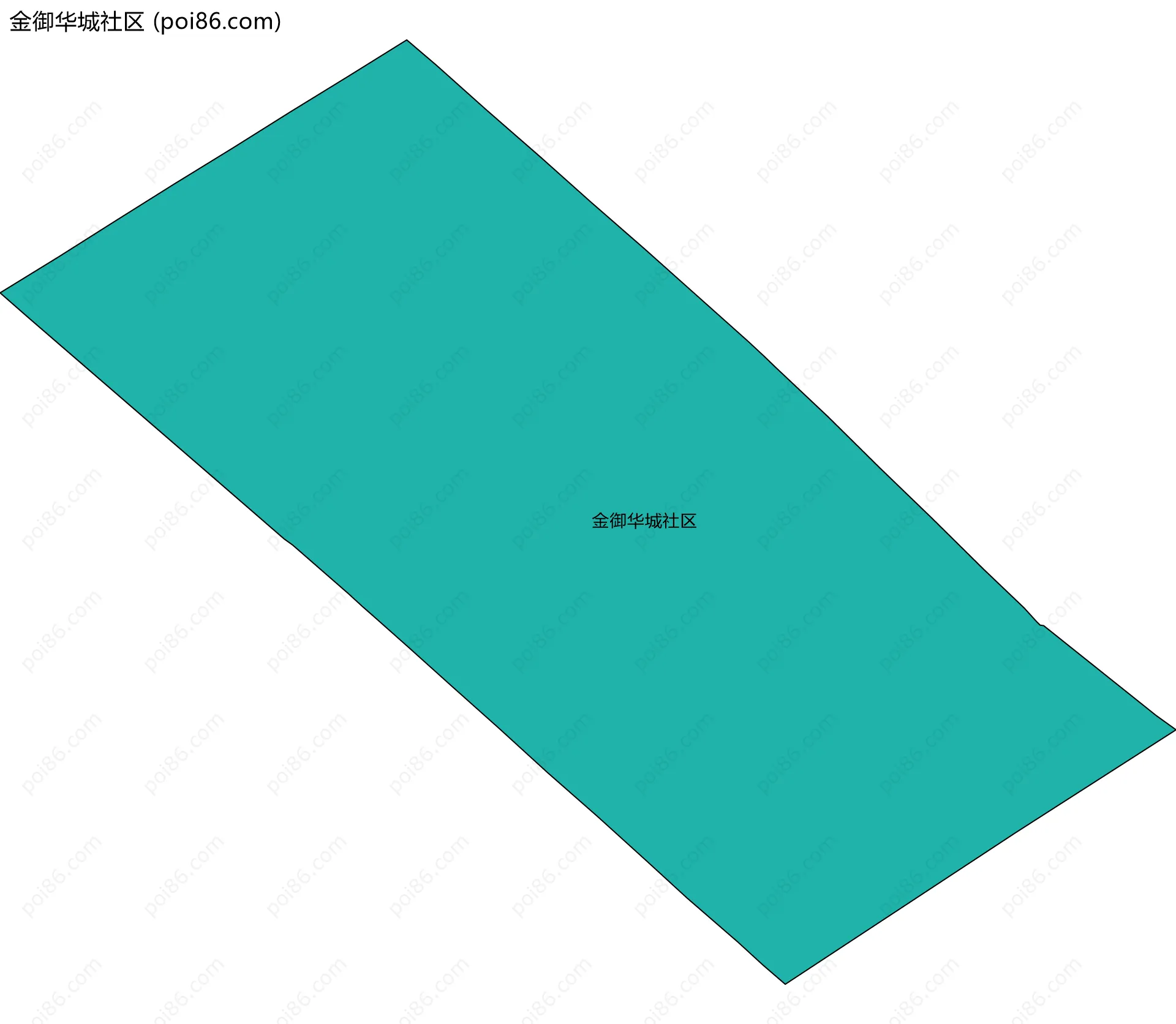 金御华城社区边界地图