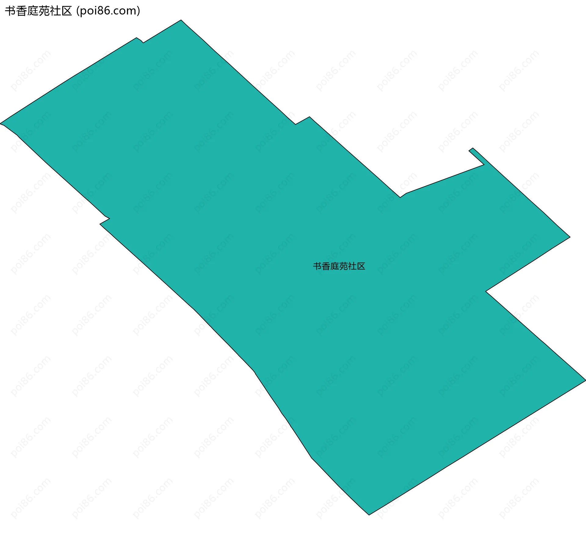 书香庭苑社区边界地图