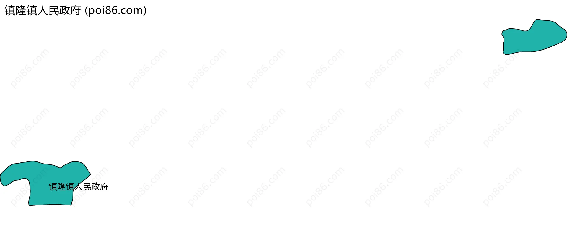 镇隆镇人民政府边界地图