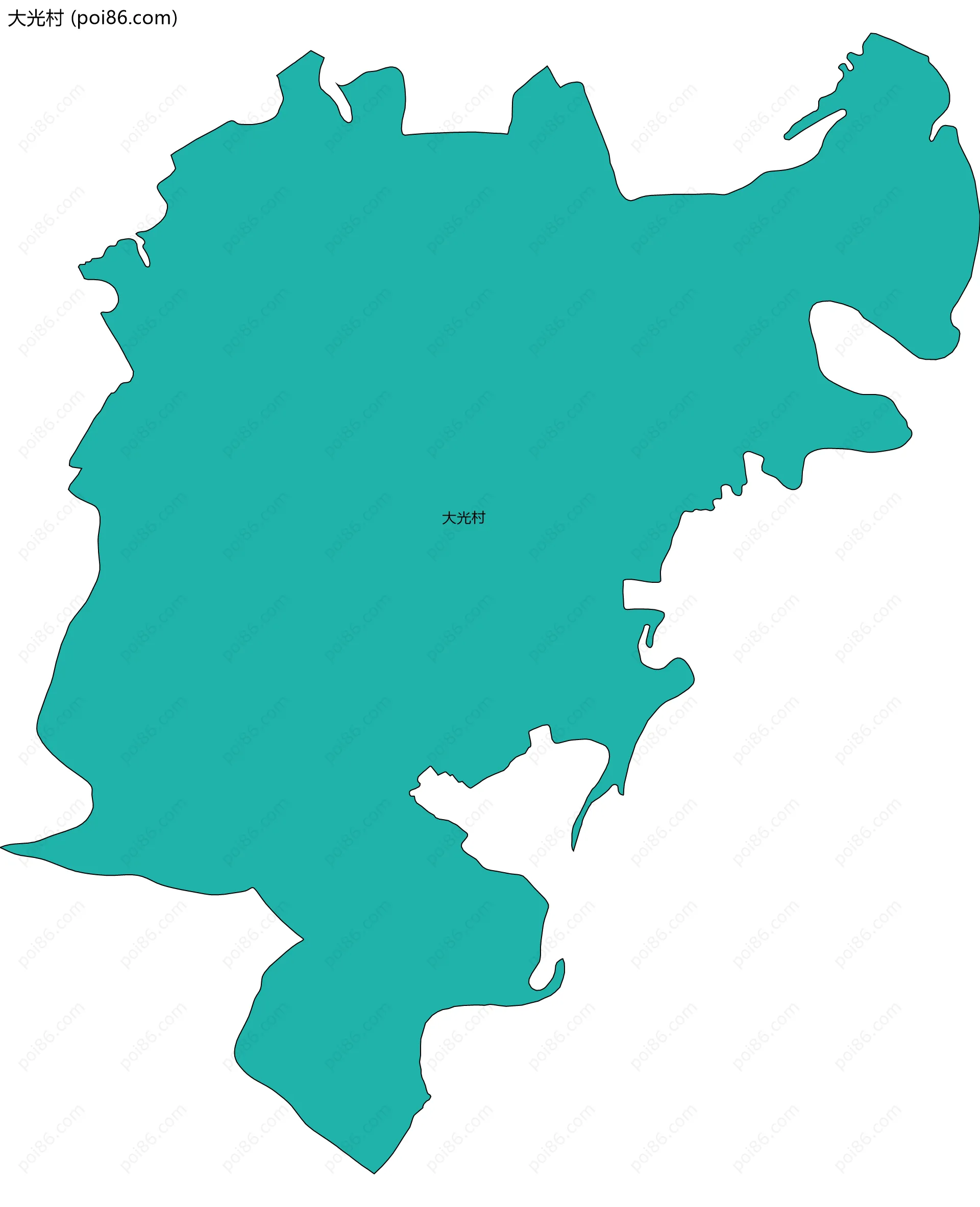 大光村边界地图