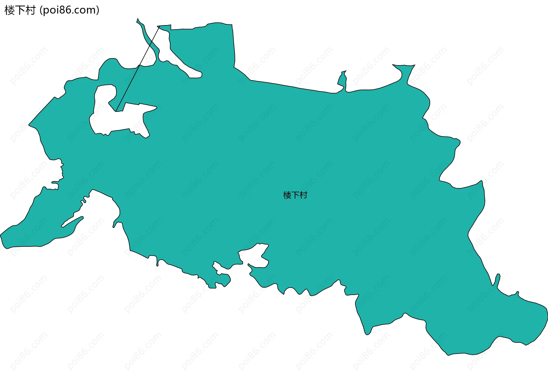 楼下村边界地图