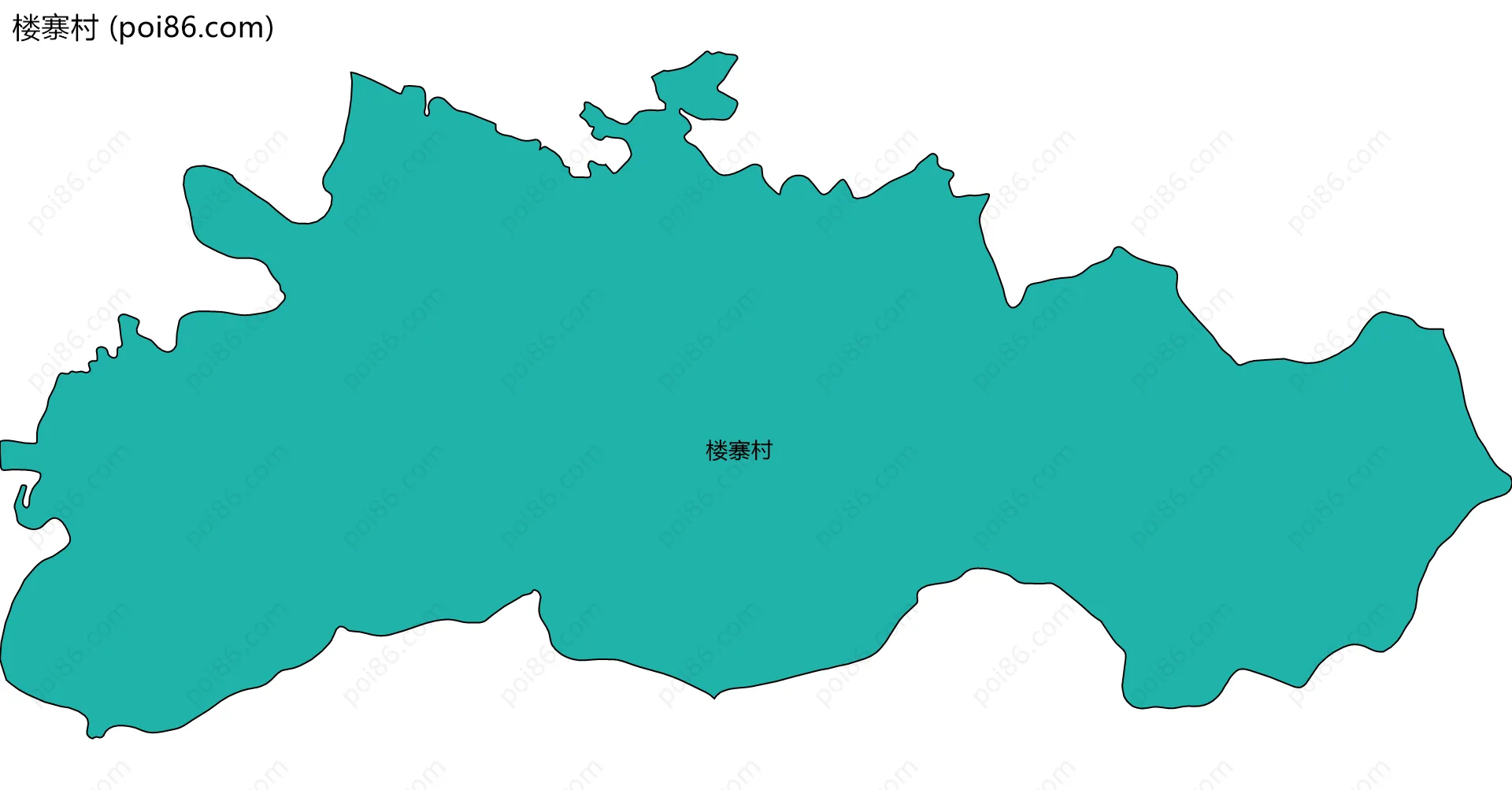 楼寨村边界地图