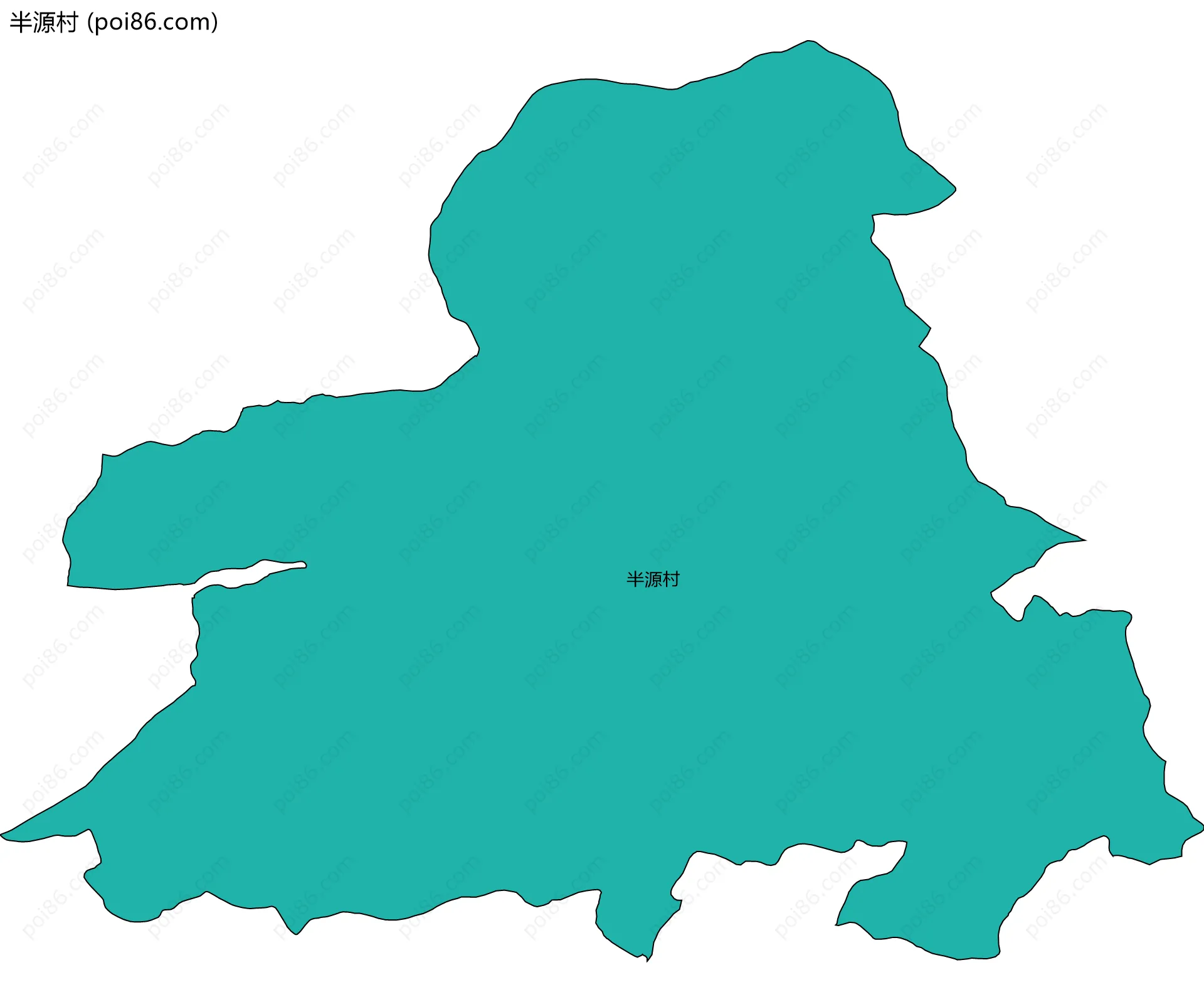 半源村边界地图
