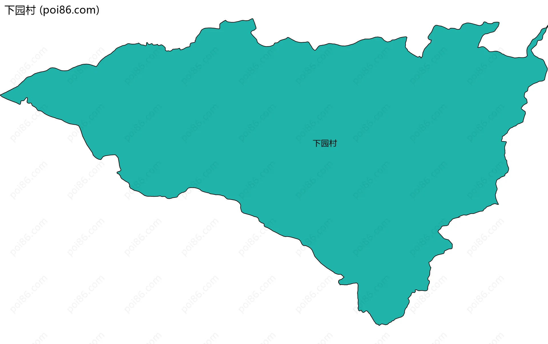 下园村边界地图