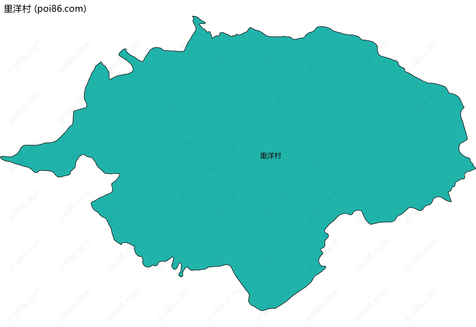 里洋村边界地图