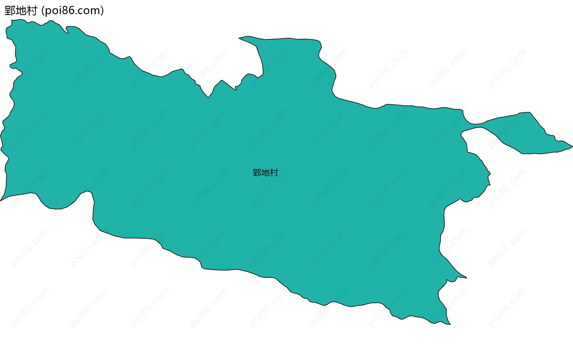 郢地村边界地图