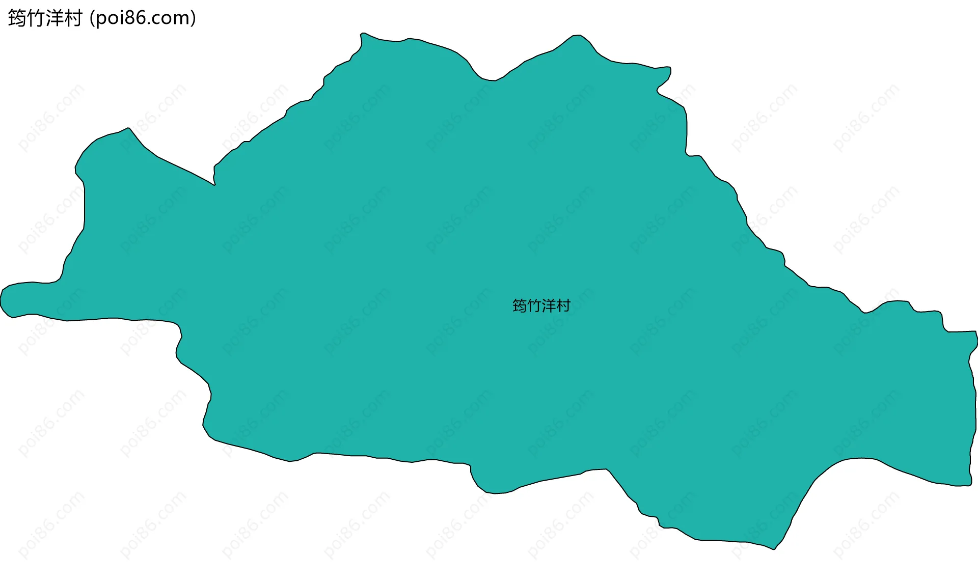 筠竹洋村边界地图