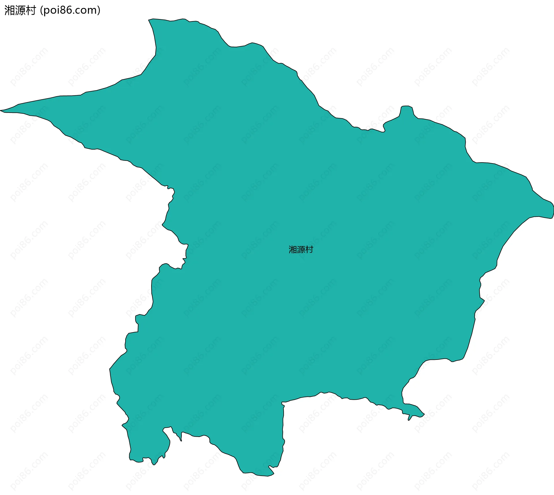 湘源村边界地图
