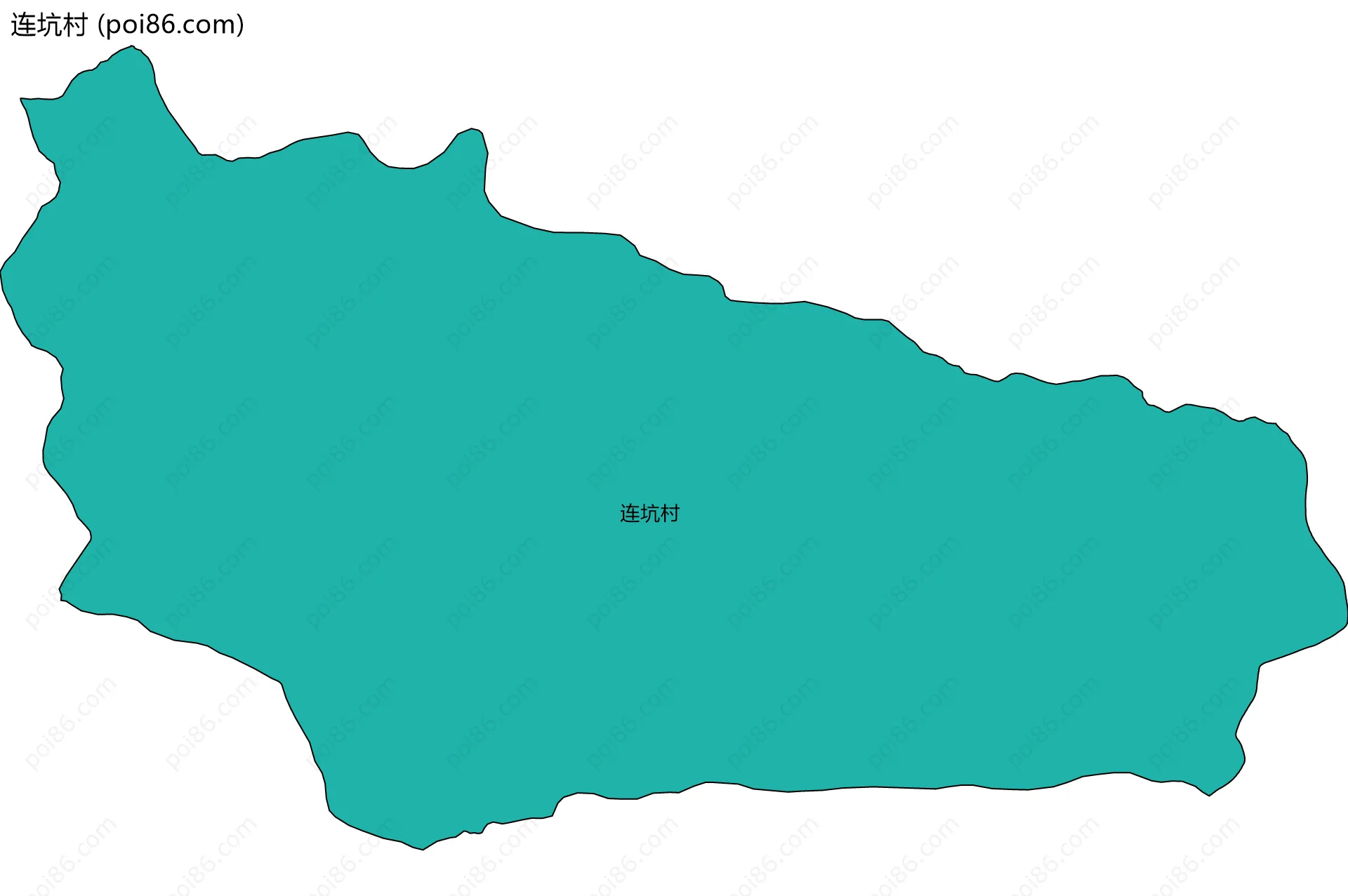 连坑村边界地图