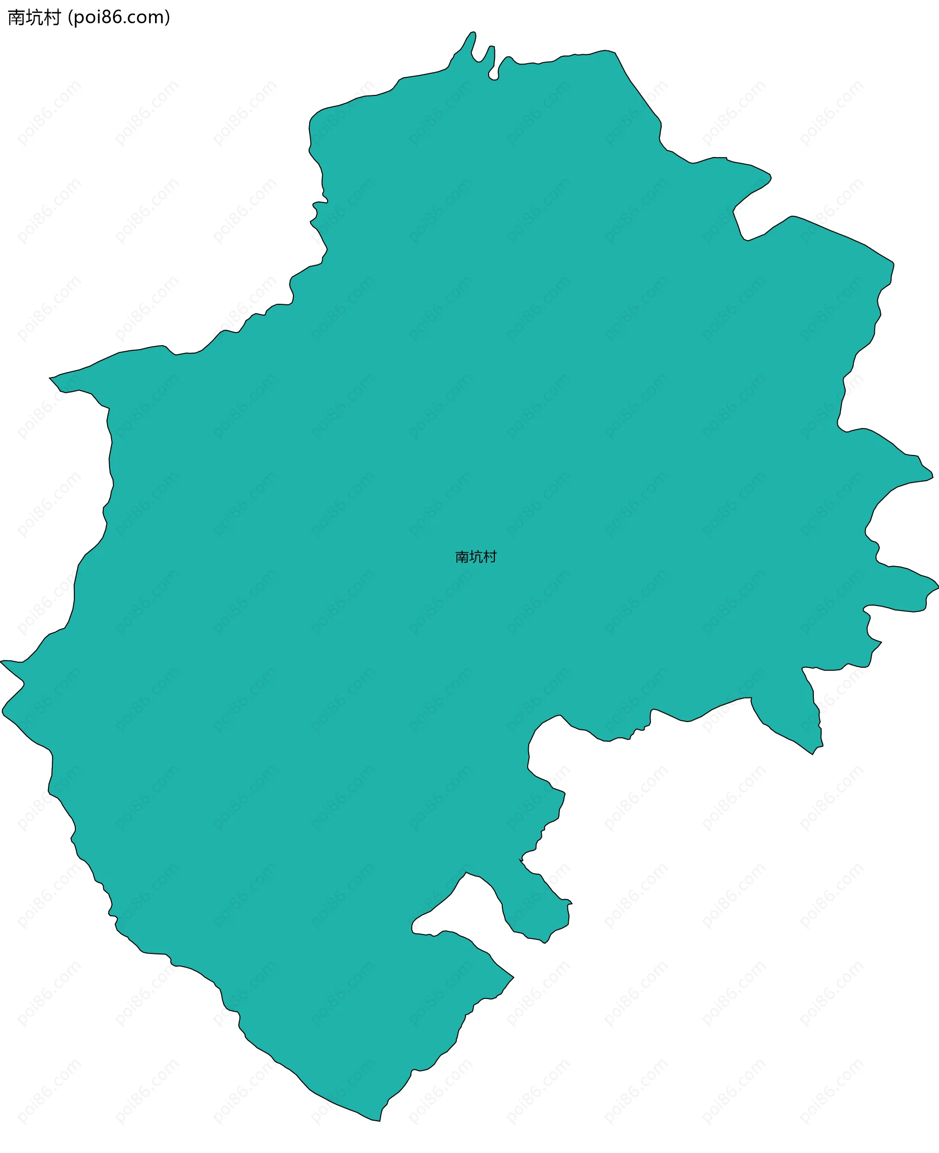 南坑村边界地图