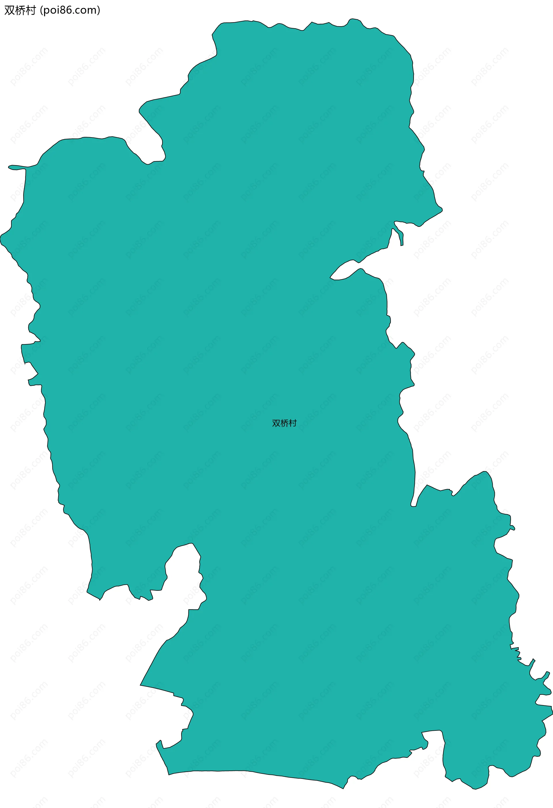 双桥村边界地图