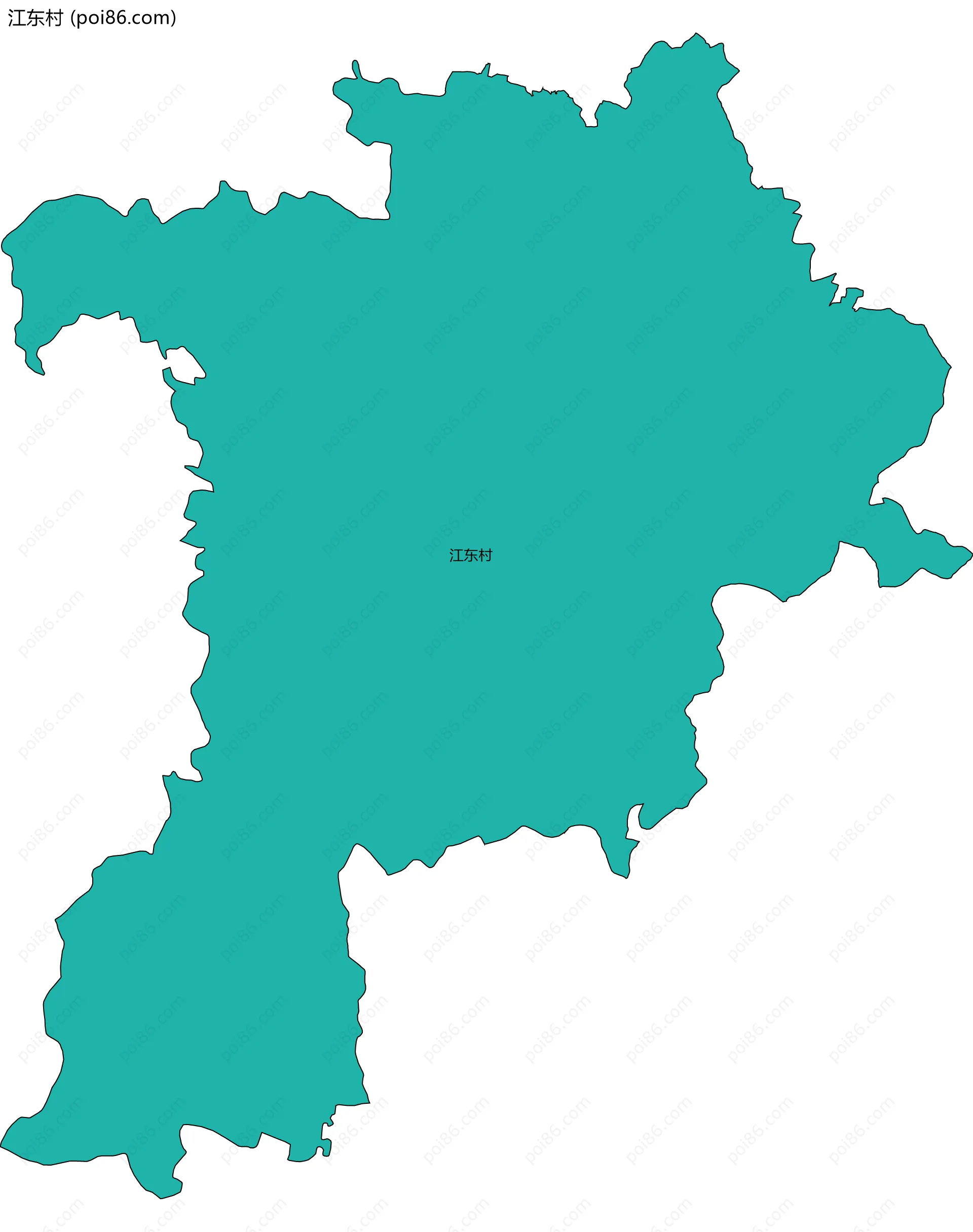江东村边界地图