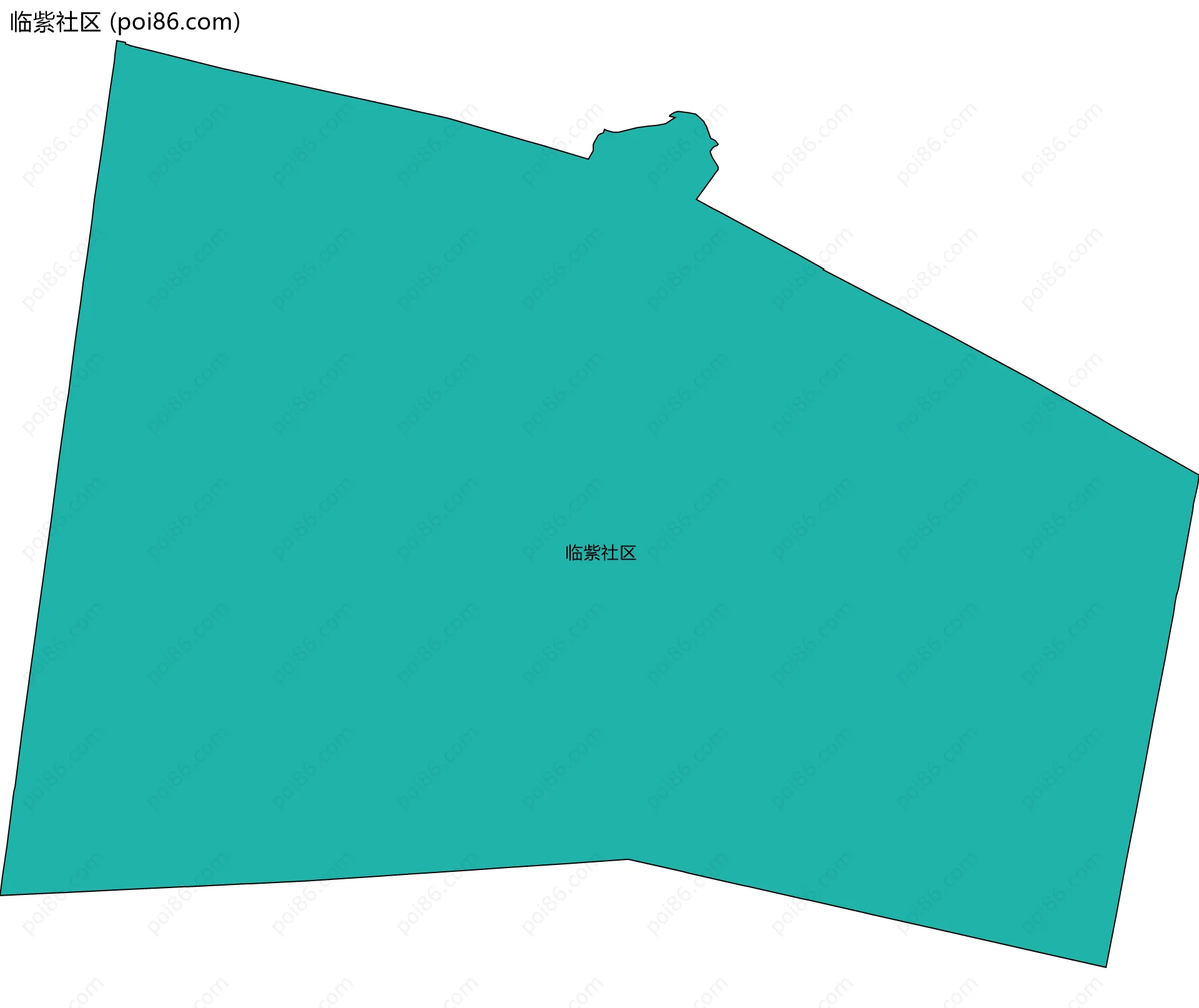 临紫社区边界地图