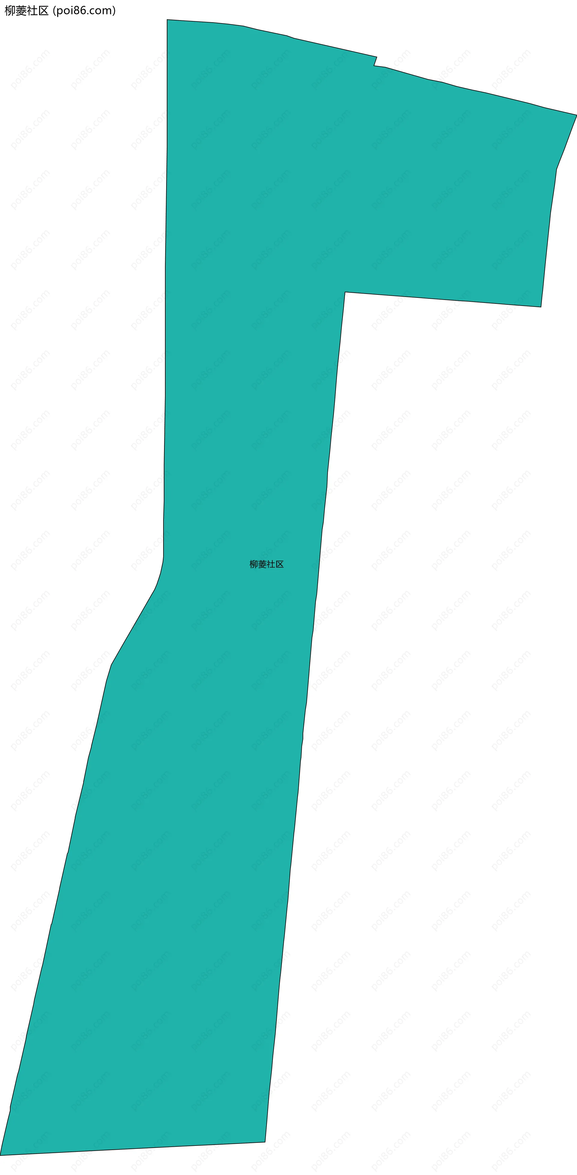 柳菱社区边界地图