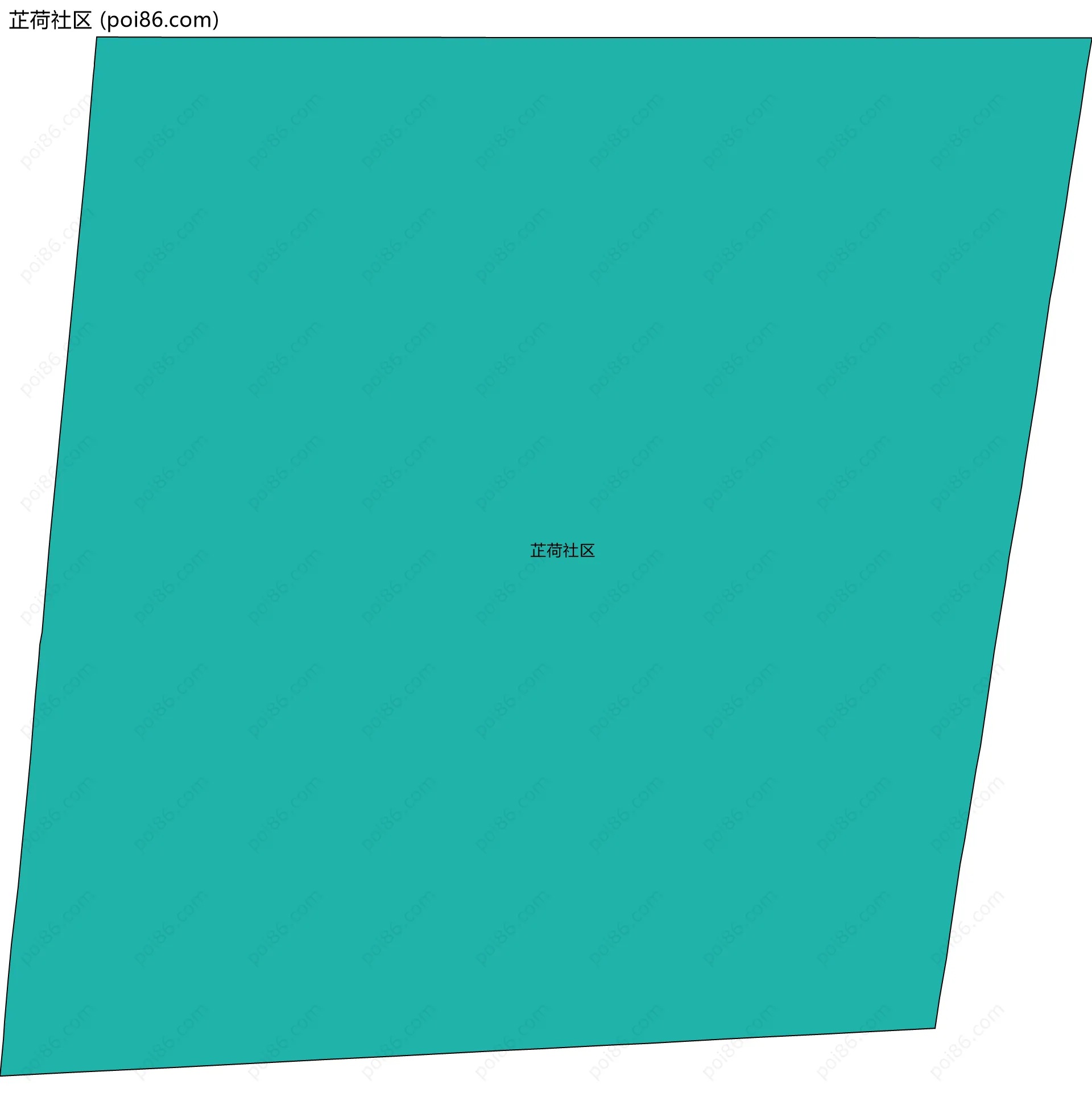 芷荷社区边界地图