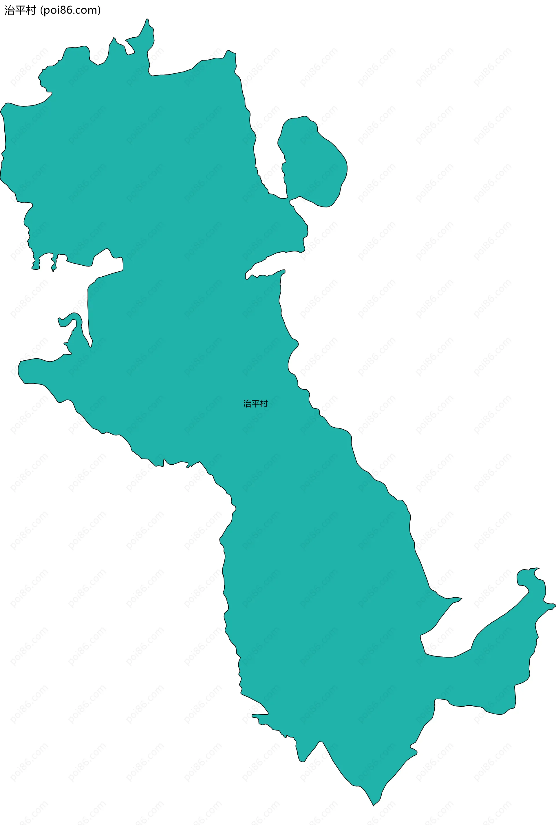 治平村边界地图