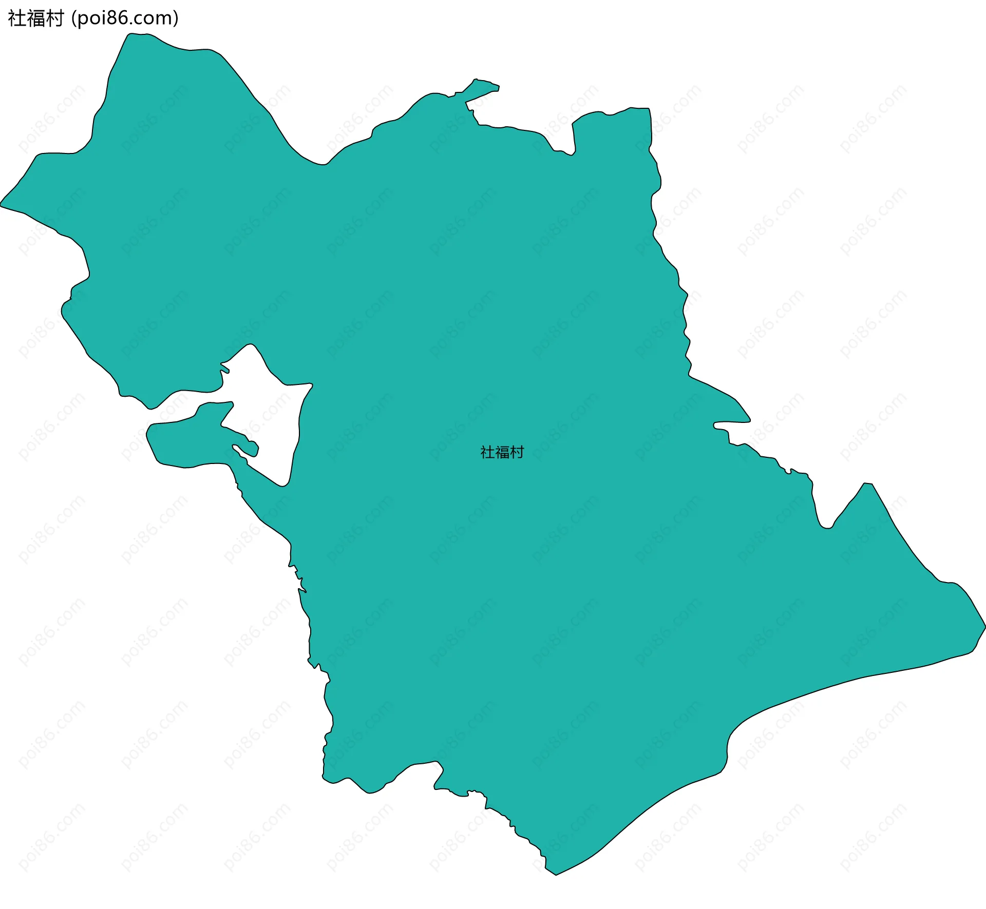 社福村边界地图