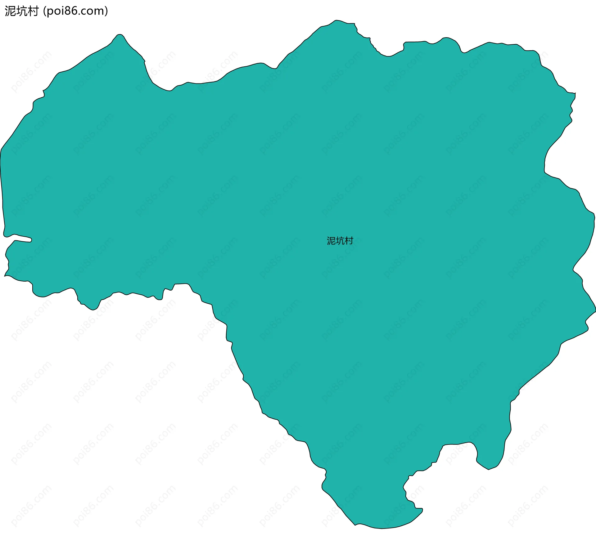 泥坑村边界地图
