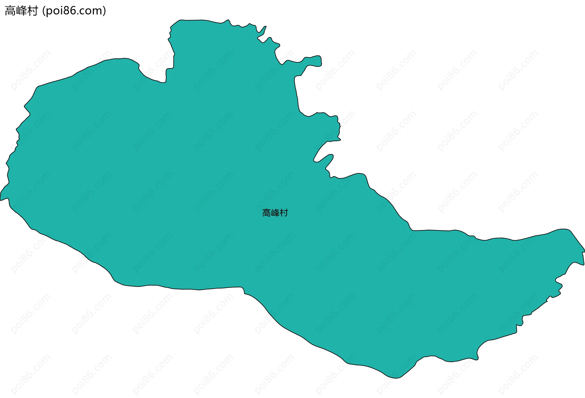 高峰村边界地图