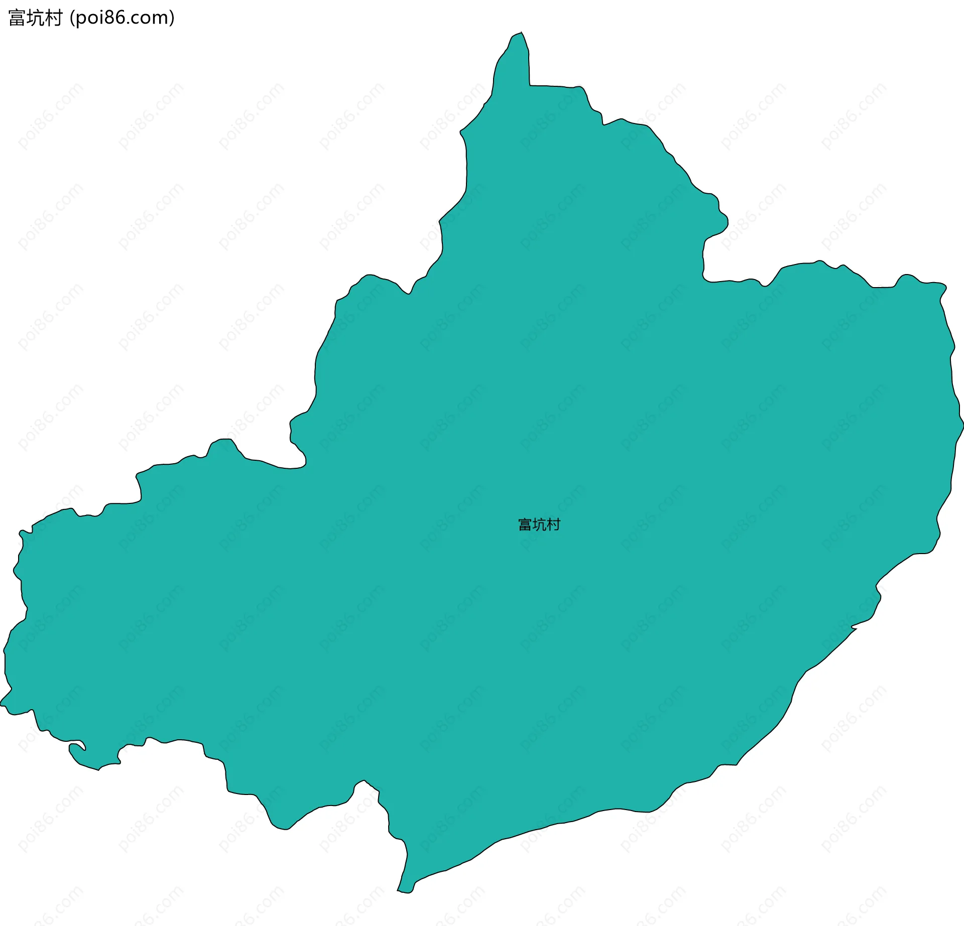 富坑村边界地图