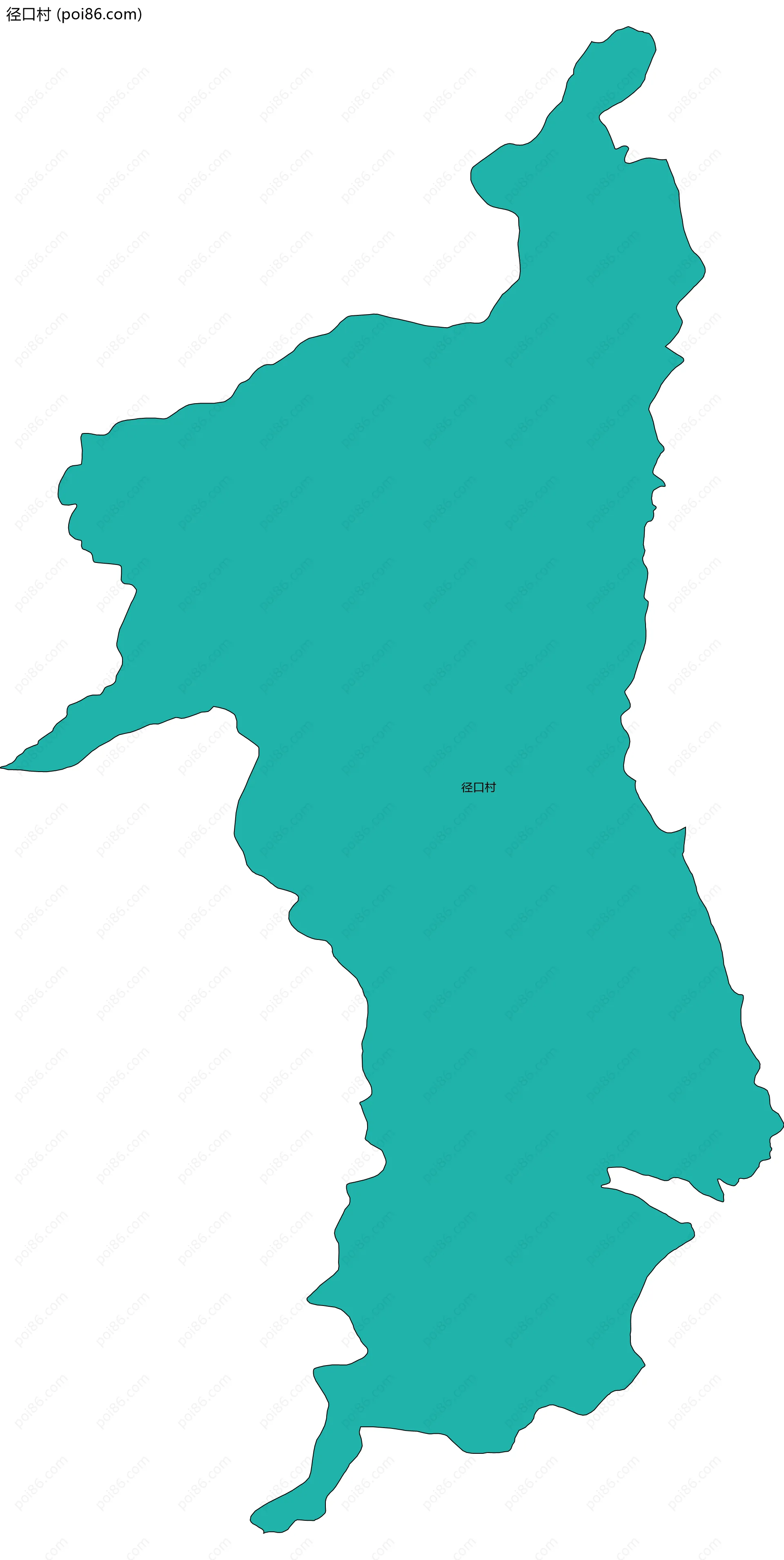 径口村边界地图