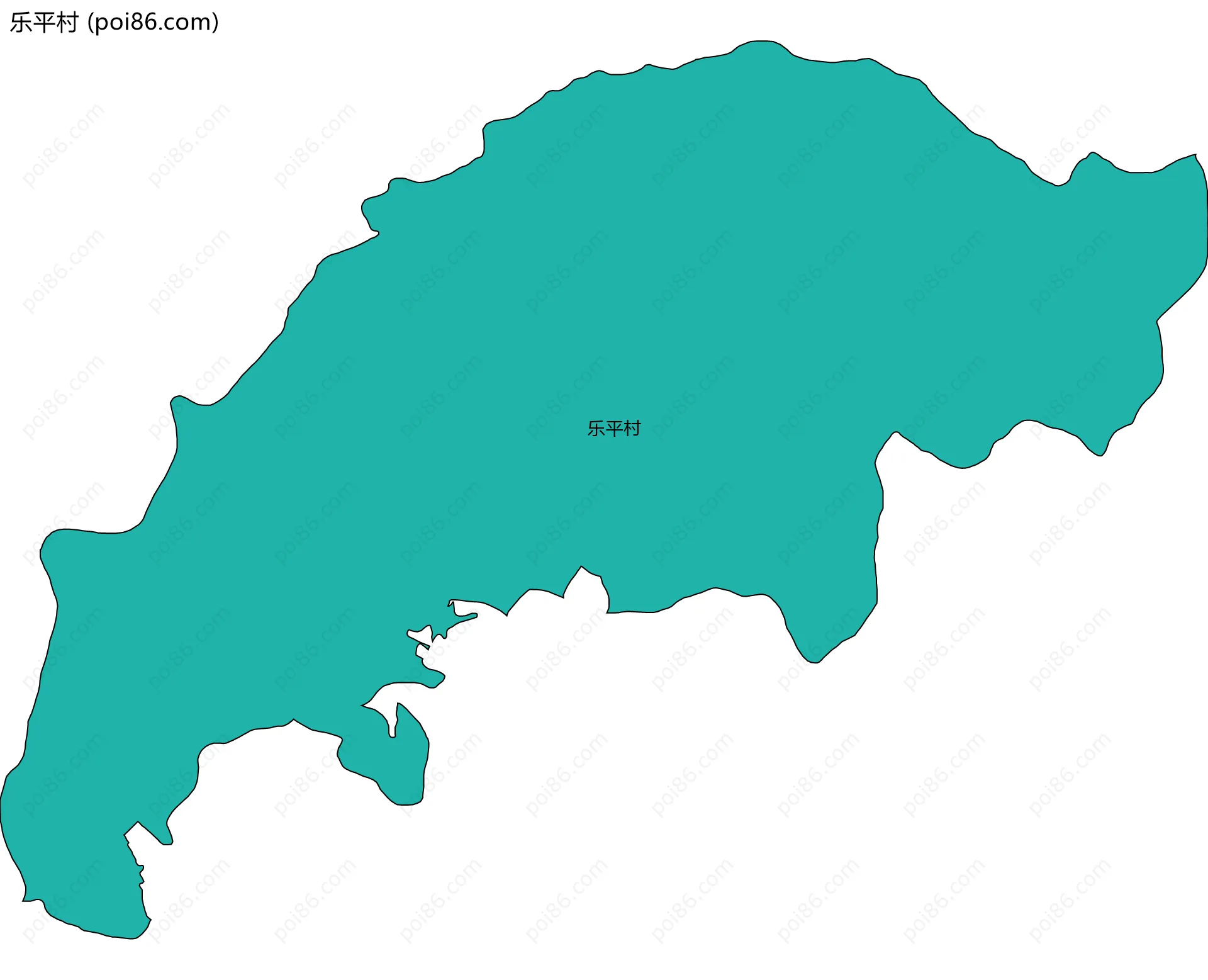 乐平村边界地图