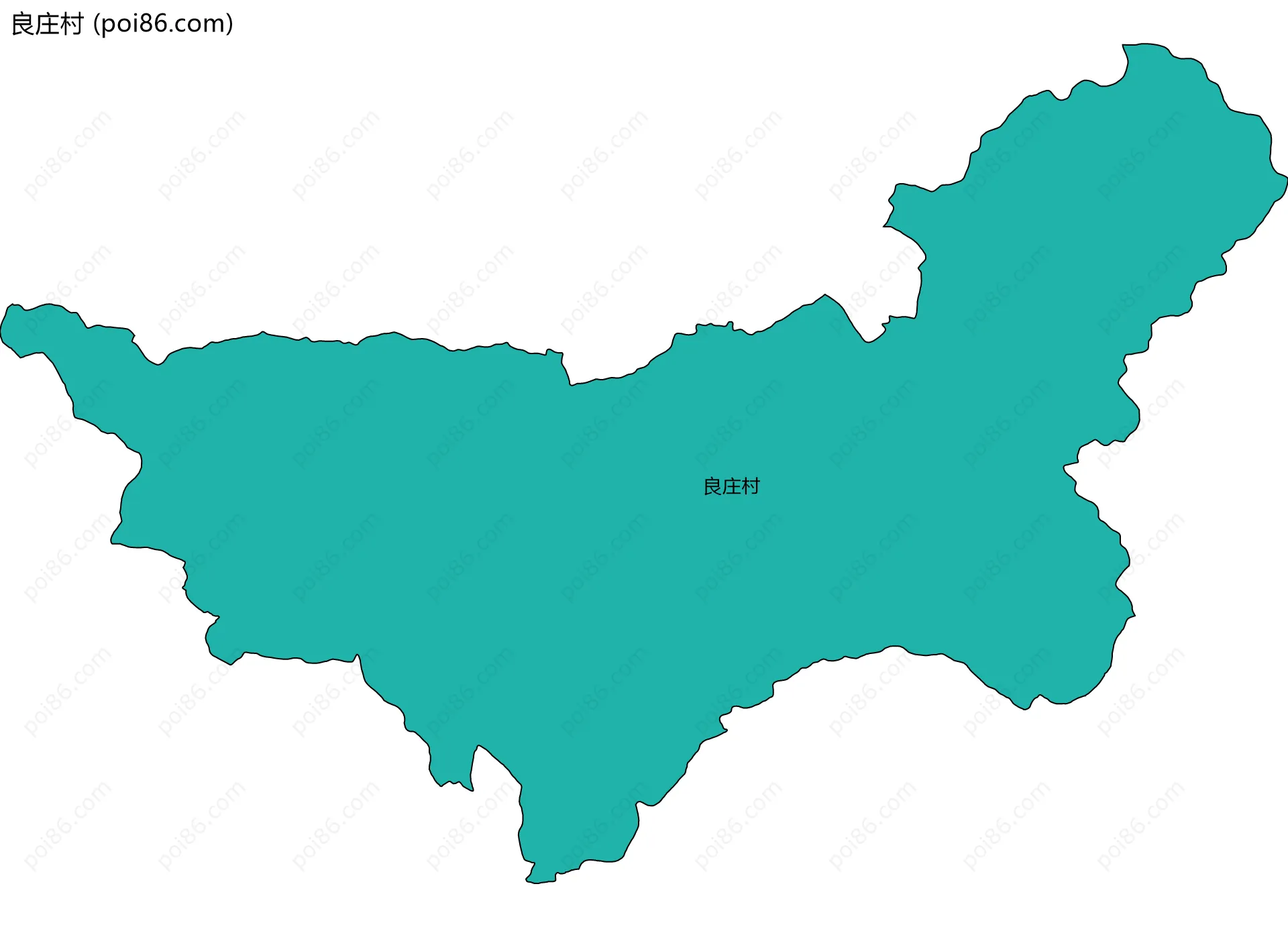 良庄村边界地图
