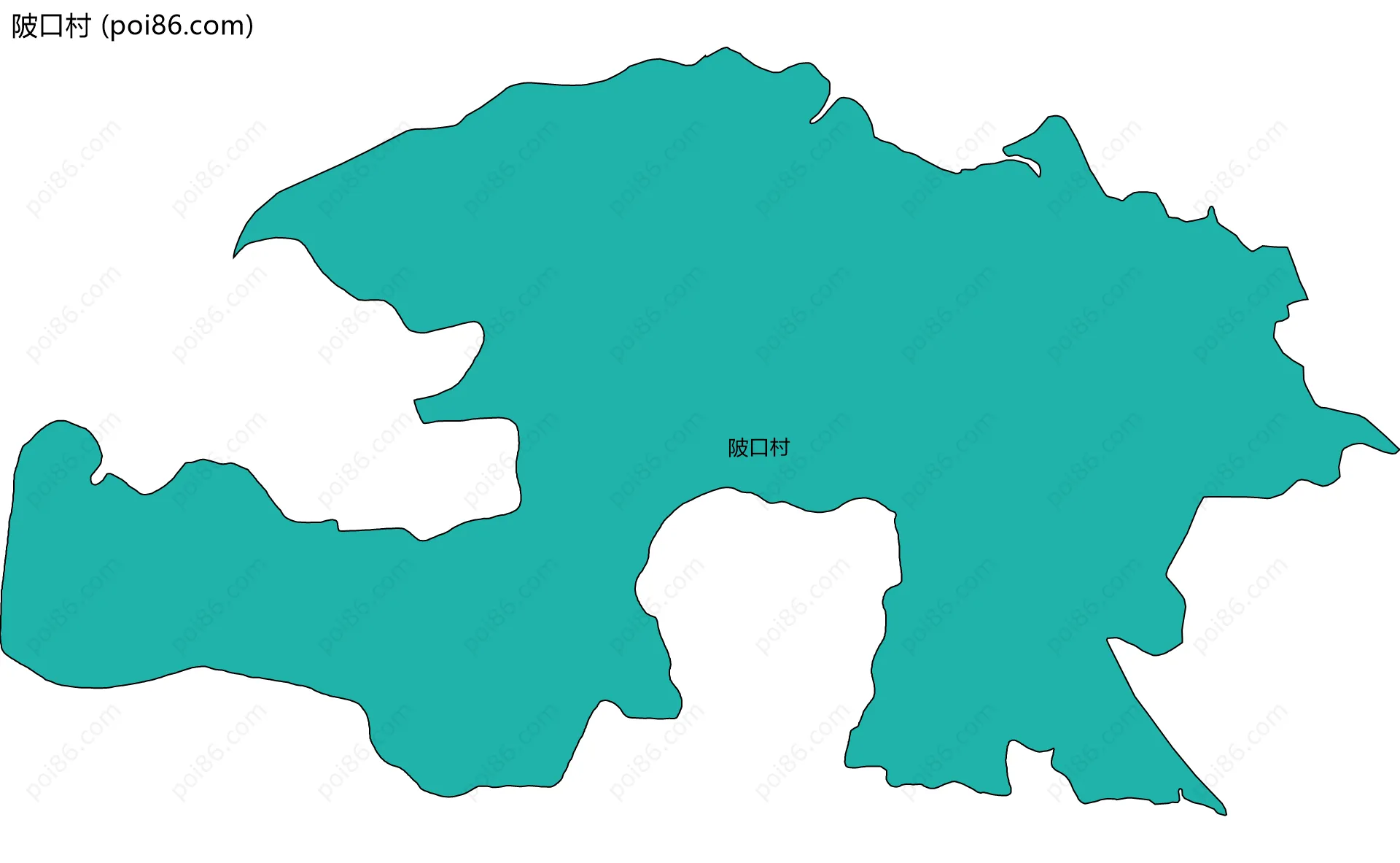 陂口村边界地图