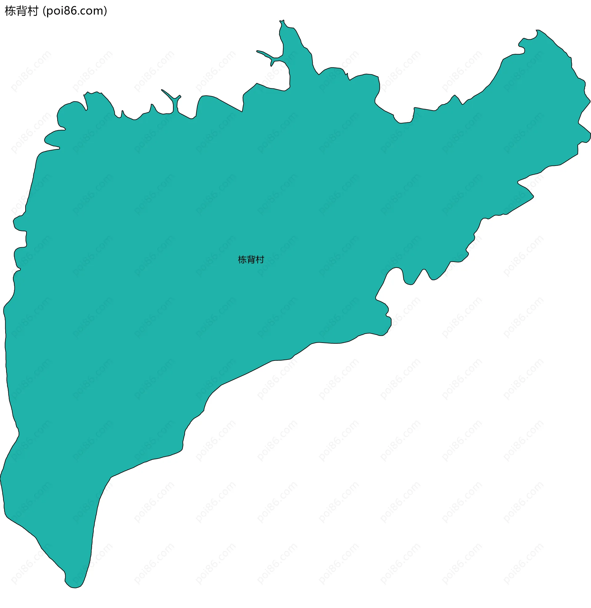 栋背村边界地图