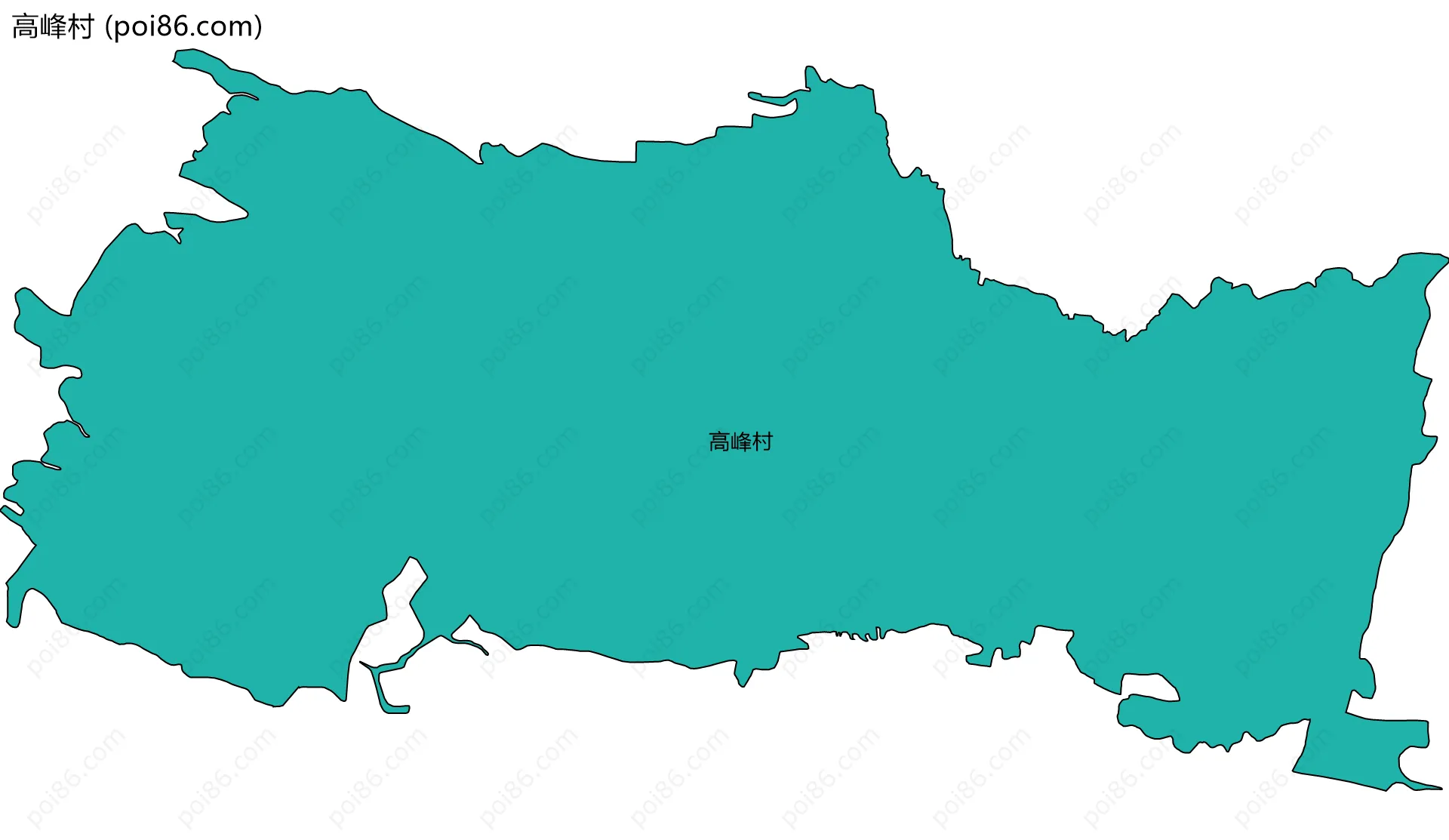 高峰村边界地图