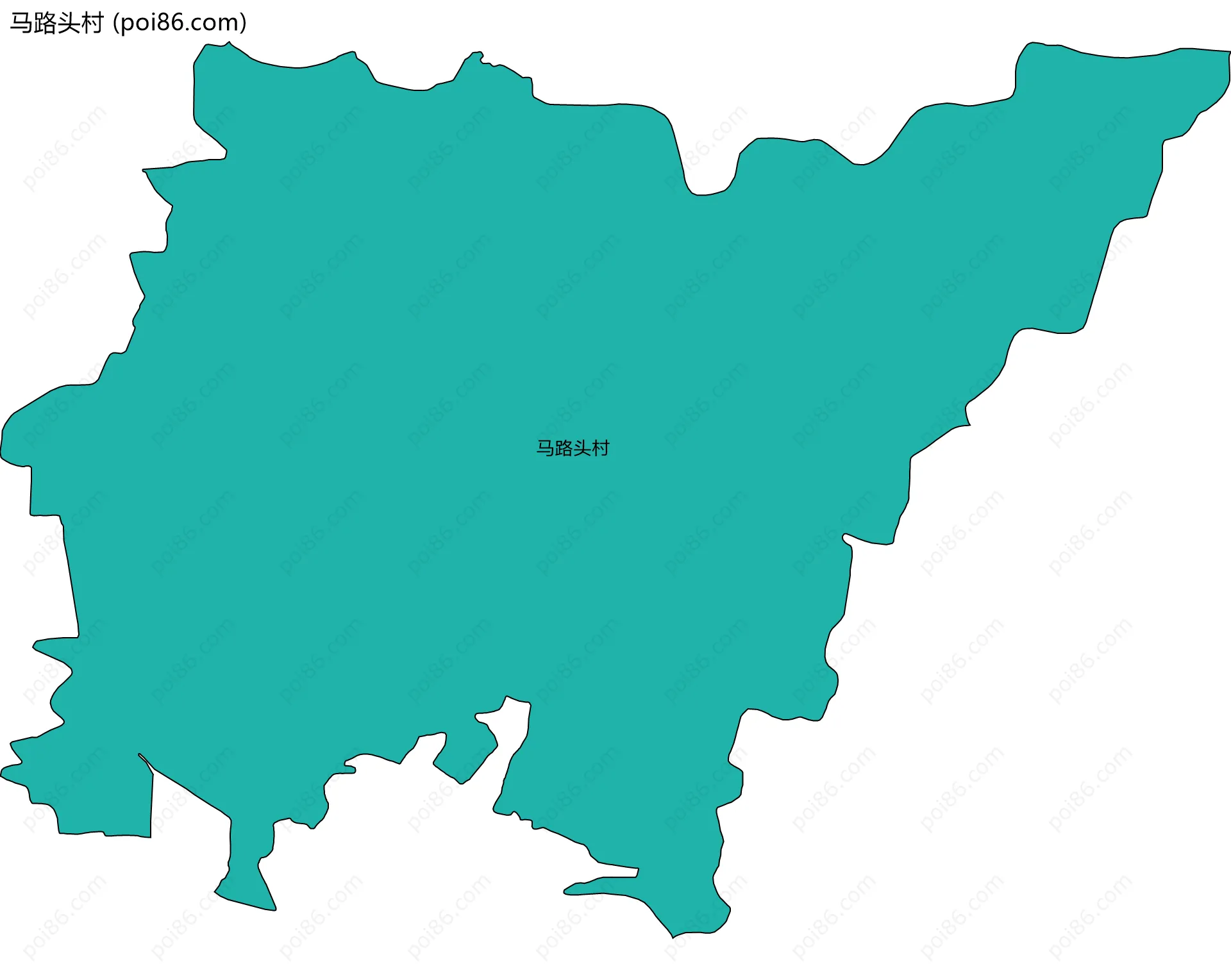 马路头村边界地图