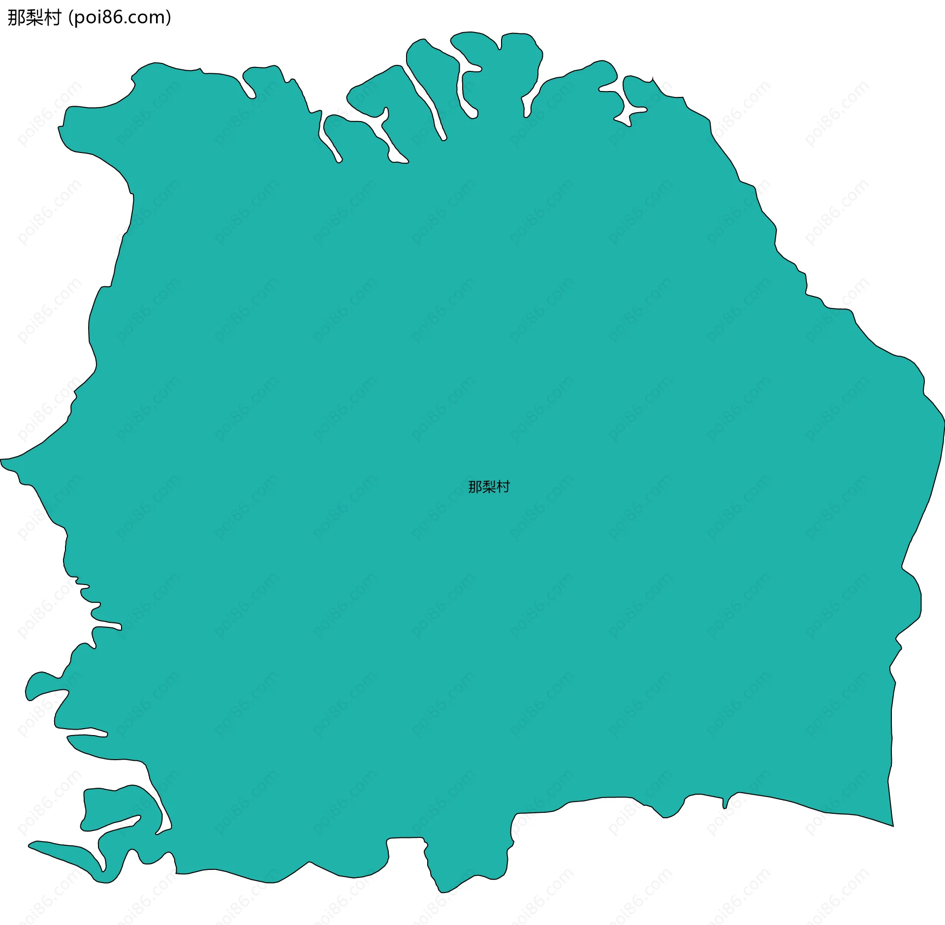 那梨村边界地图