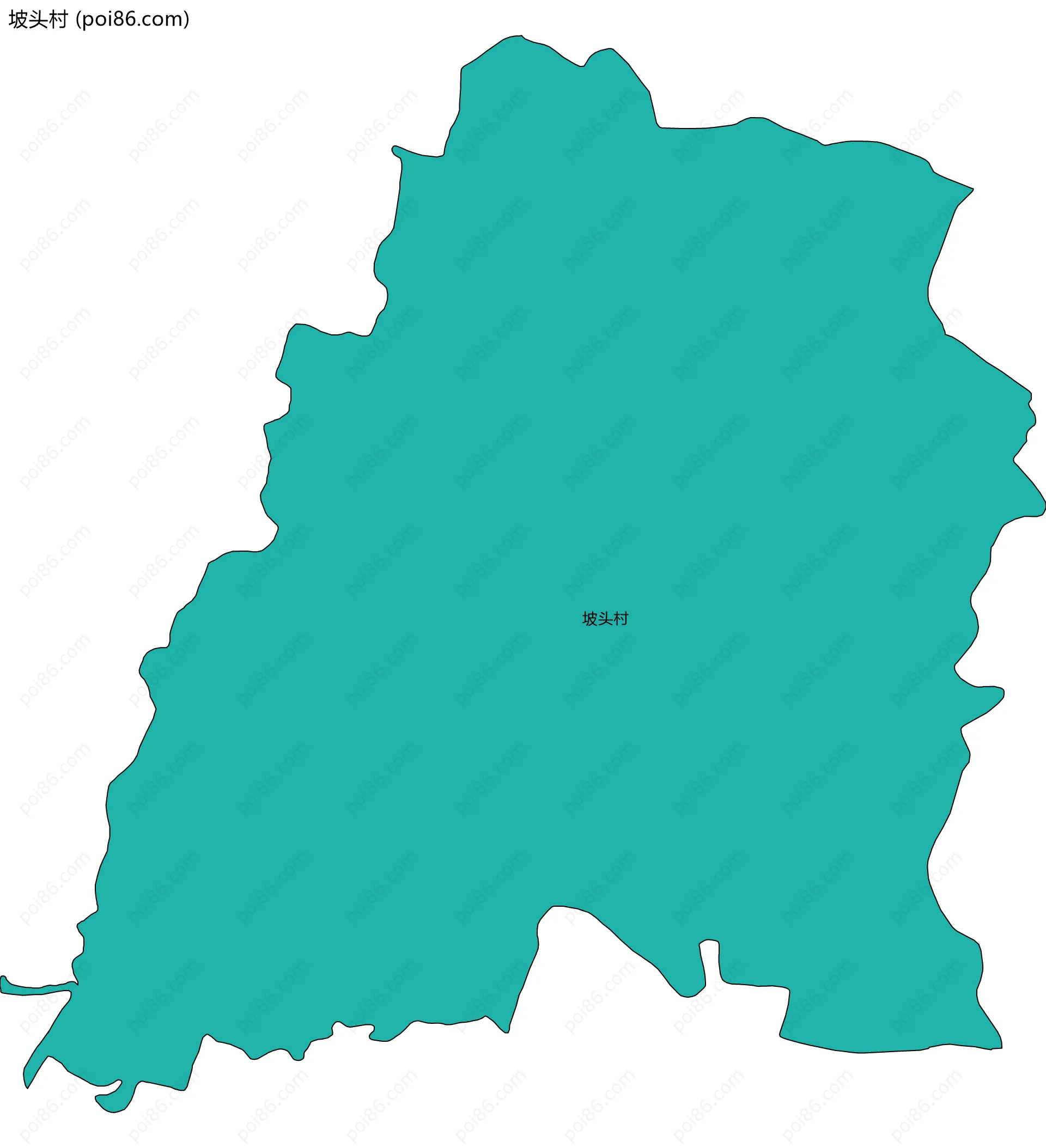 坡头村边界地图