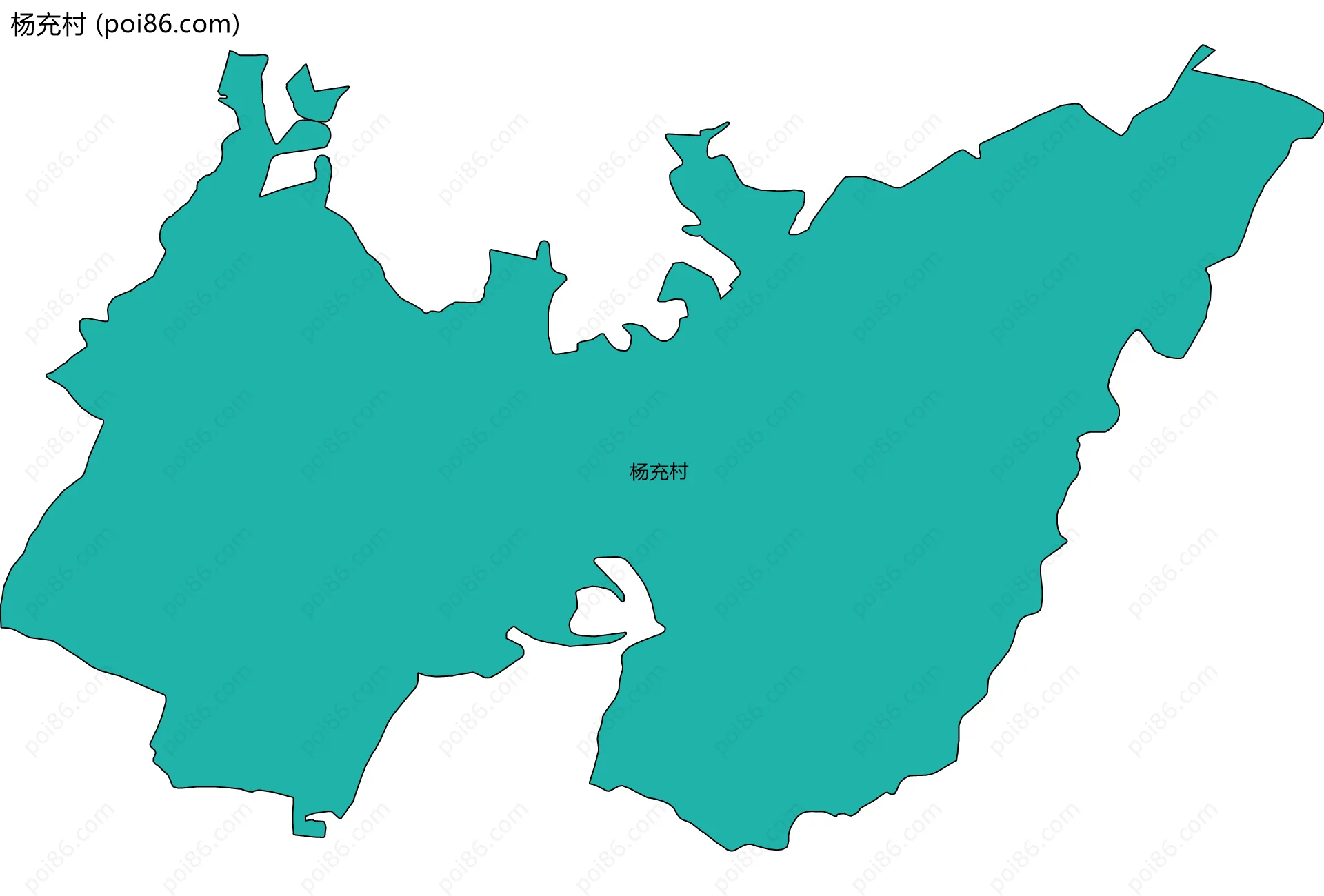 杨充村边界地图