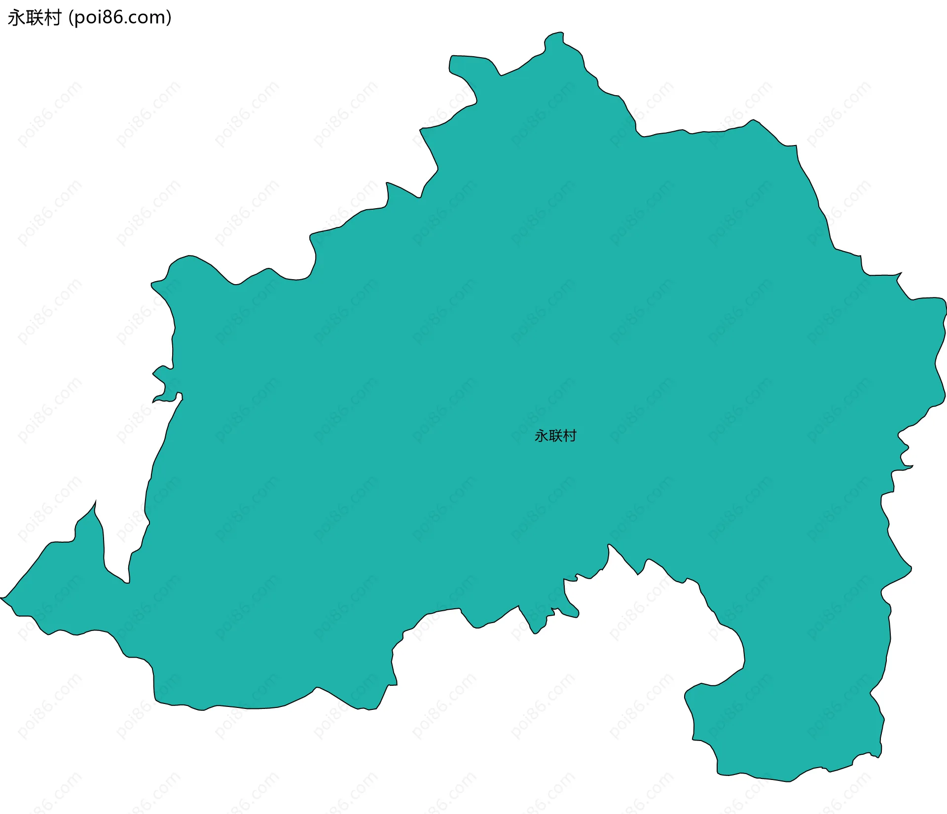 永联村边界地图