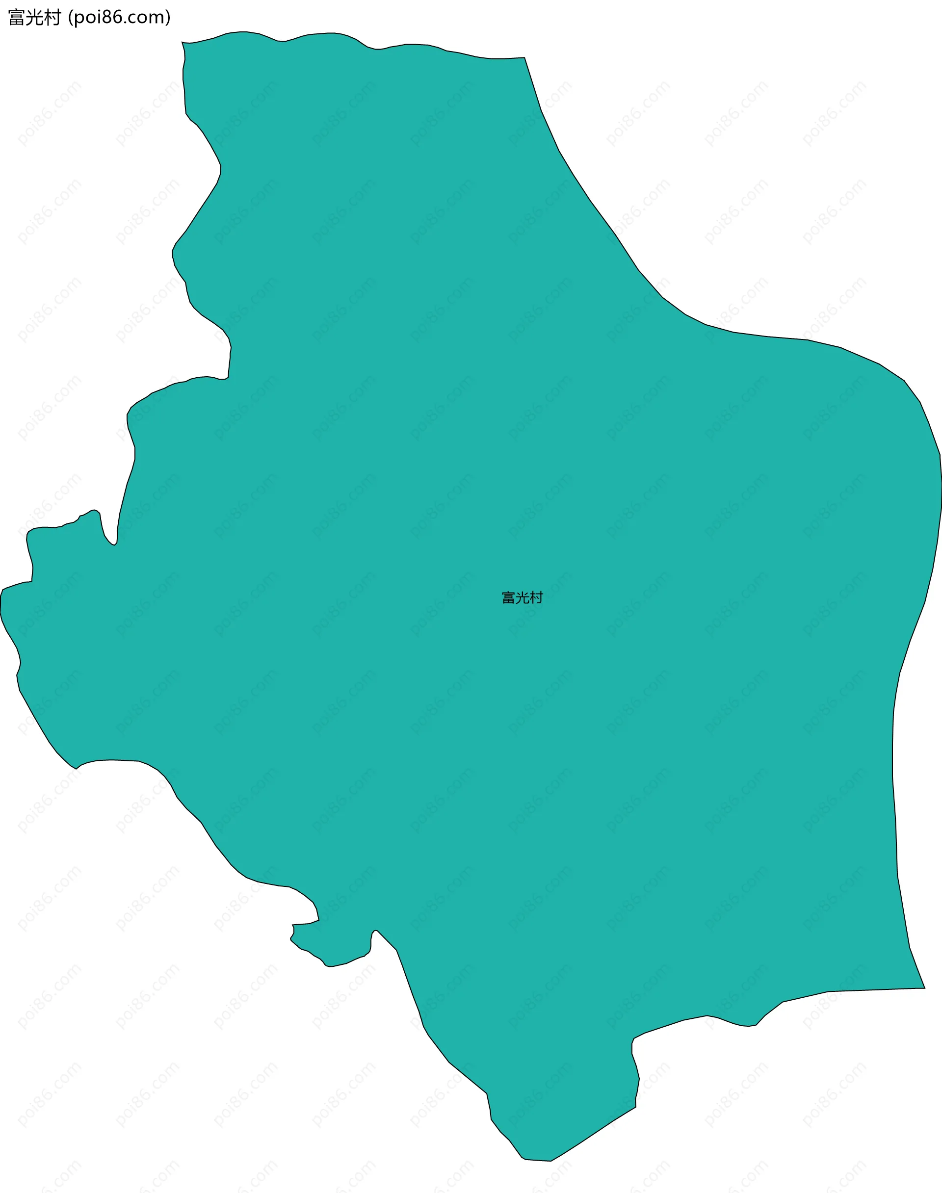 富光村边界地图