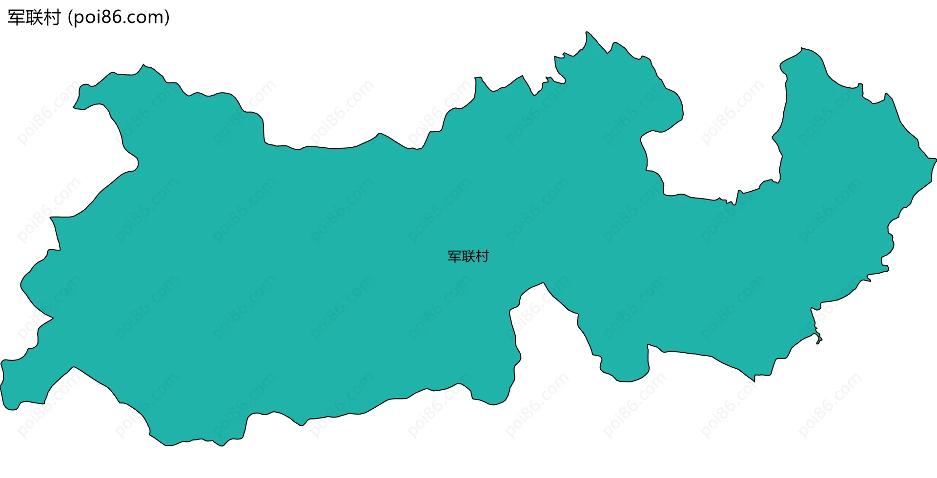 军联村边界地图