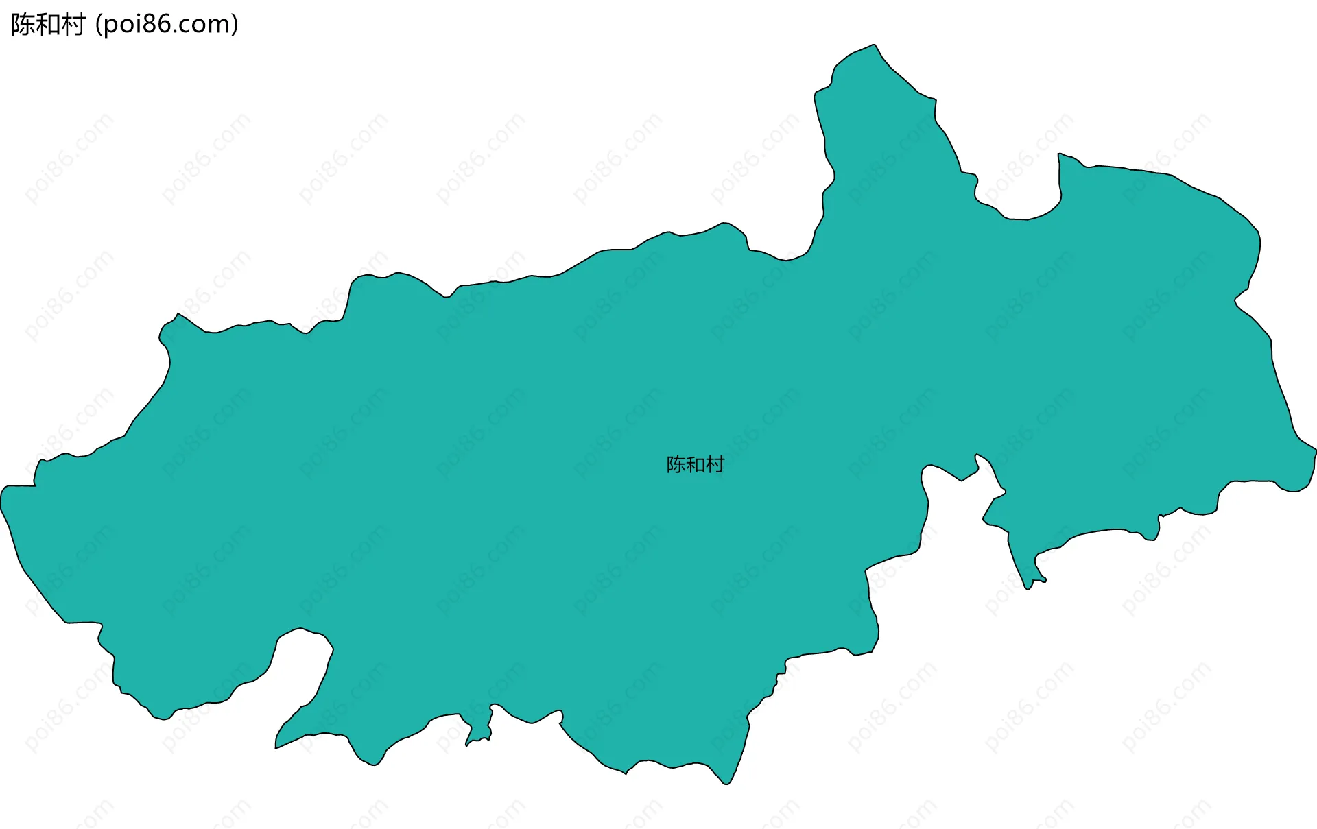 陈和村边界地图