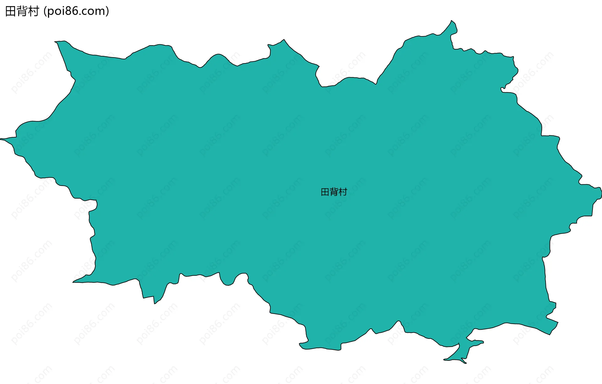 田背村边界地图