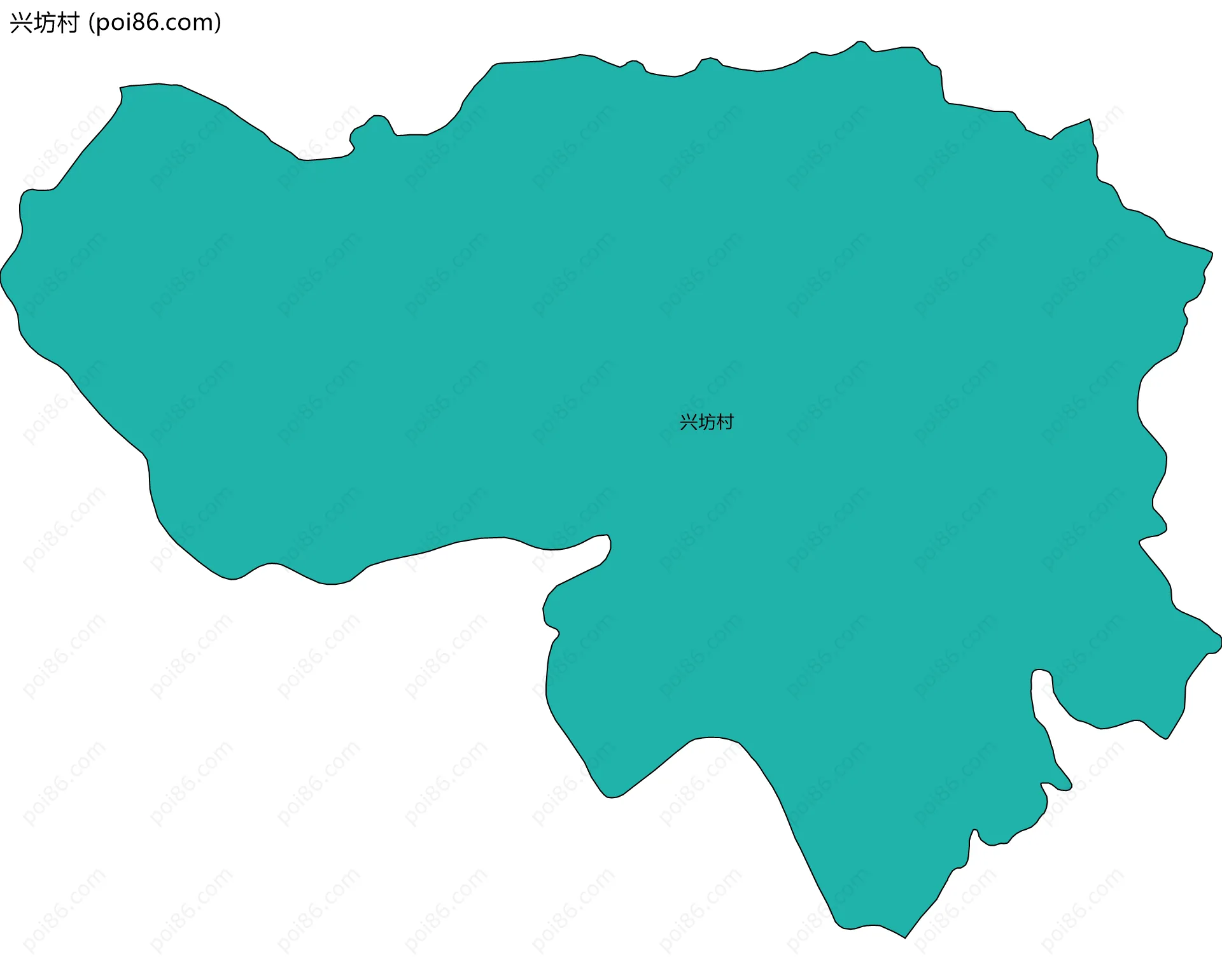 兴坊村边界地图