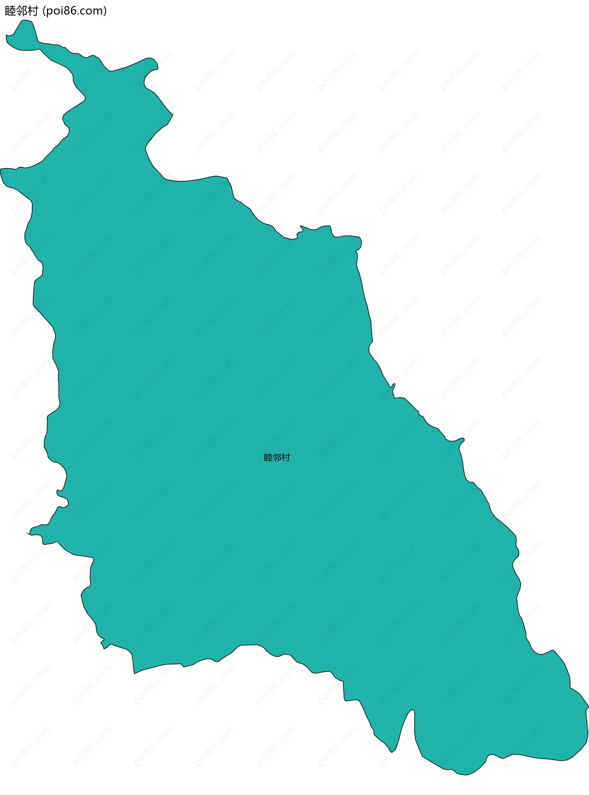 睦邻村边界地图